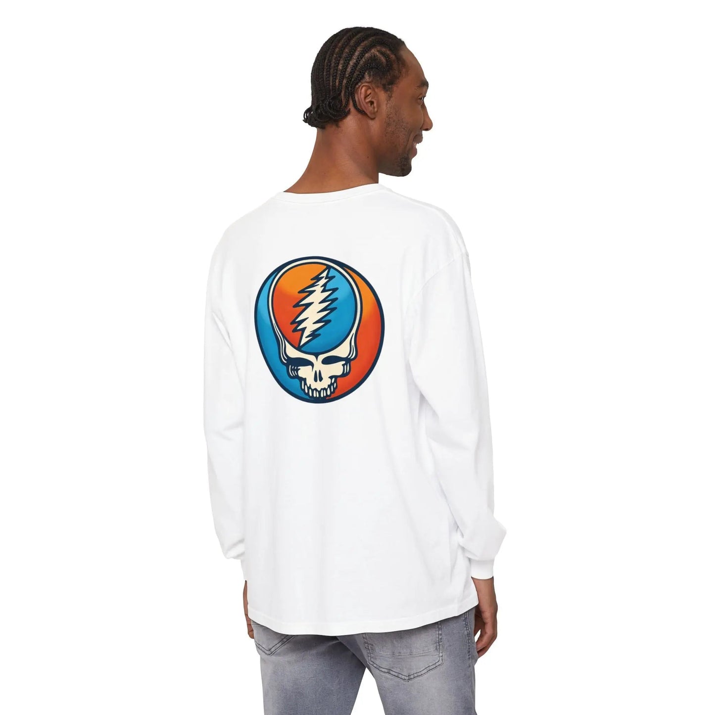 Twisted Stealie Garment-dyed Long Sleeve T-Shirt Vineyard Collection