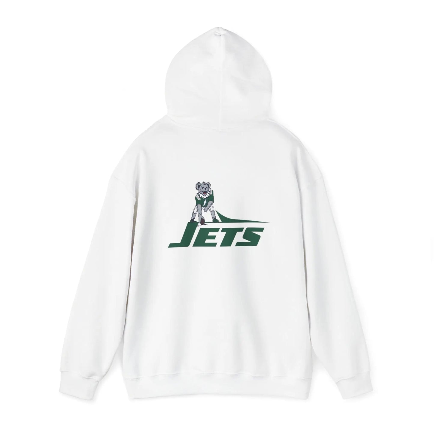 New York Jets Dancing Bear Unisex Hoodie Two-Sided The Gridiron Collection
