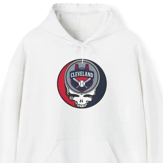 Grateful Dead Unisex Heavy Blend Hoodie Cleveland Baseball Edition The Ballpark Collection
