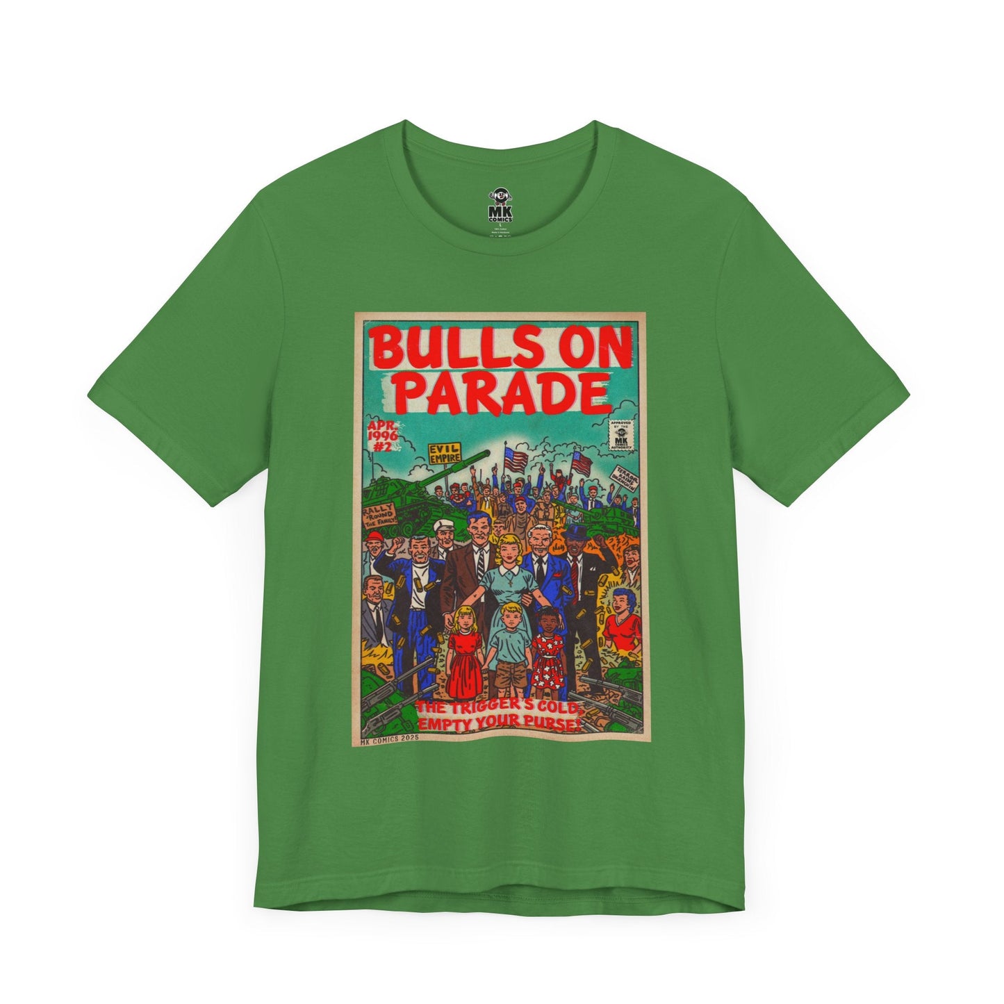 Jersey Short Sleeve Tee Lightweight Airlume Cotton Bulls Parade Bella+Canvas