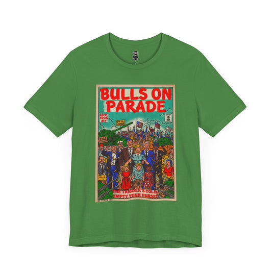 Jersey Short Sleeve Tee Lightweight Airlume Cotton Bulls Parade Bella+Canvas