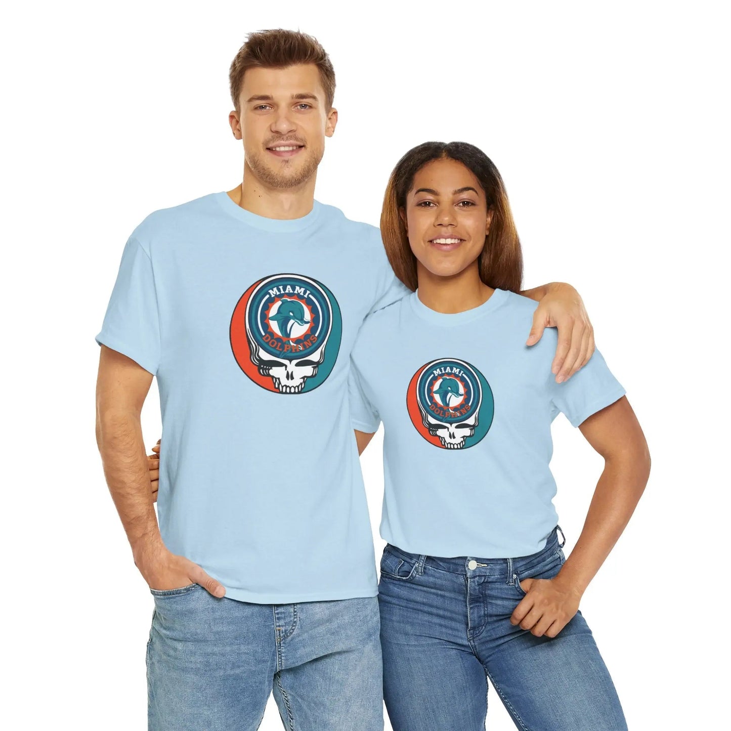 Miami Dolphins Steal Your Face T-Shirt Grateful Dead The Gridiron Collection