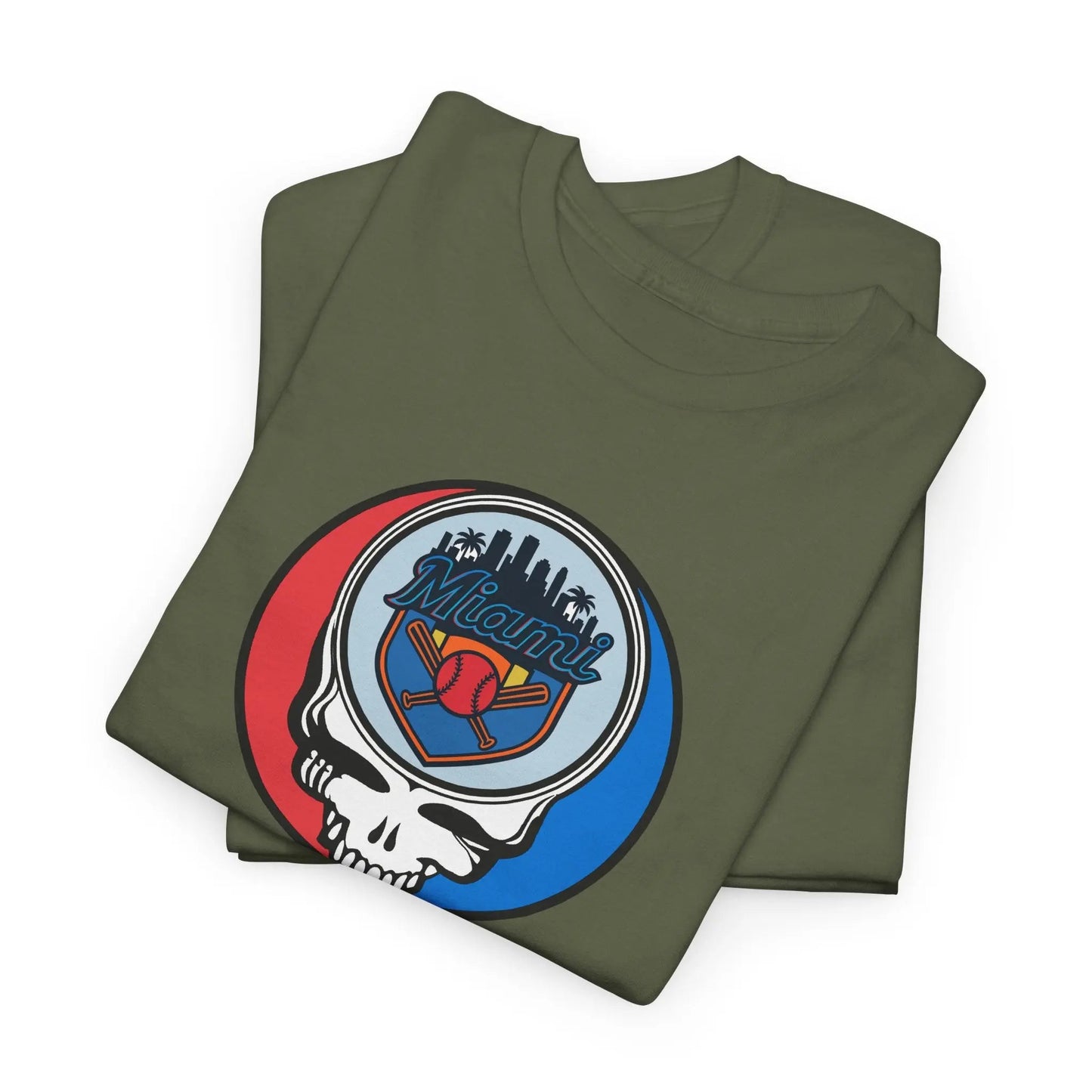 Miami Marlins Steal Your Face Classic Stealie T Shirt MLB