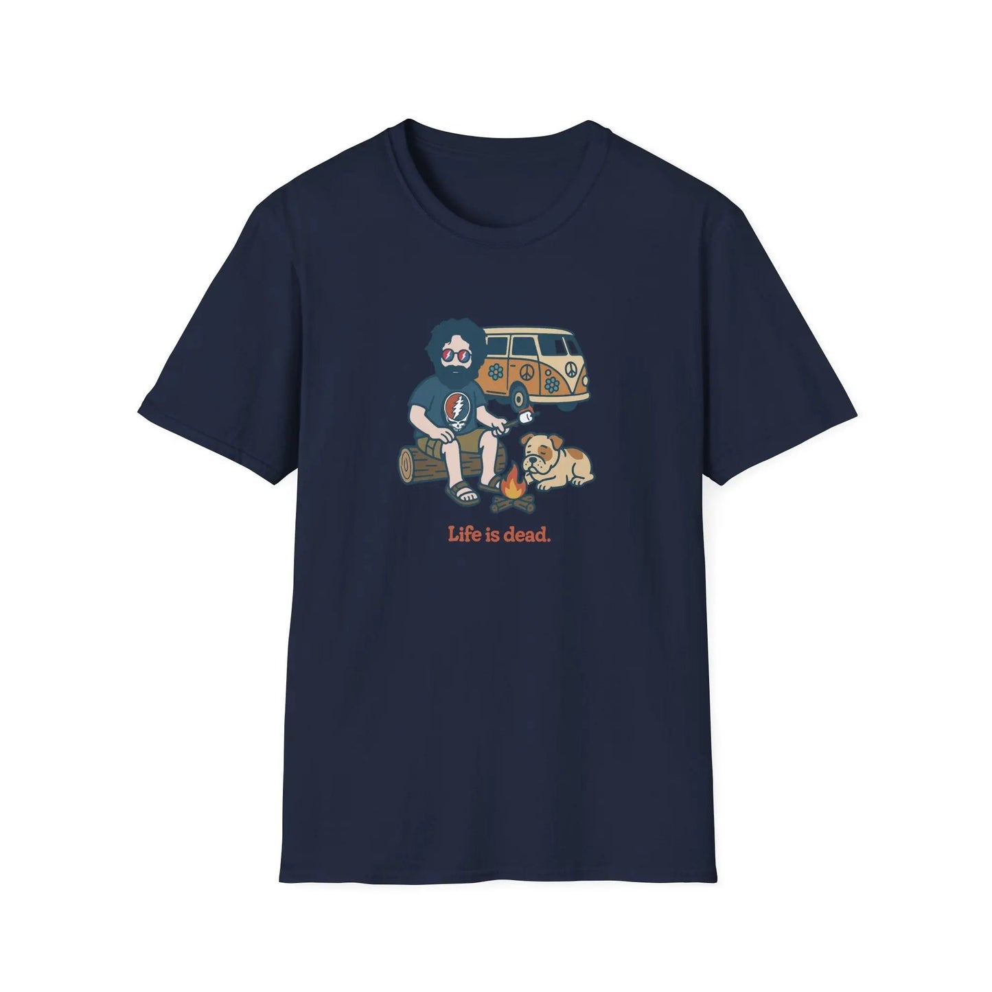 Grateful Dead Life is Dead Soft-Style T-Shirt Campin' Jerry