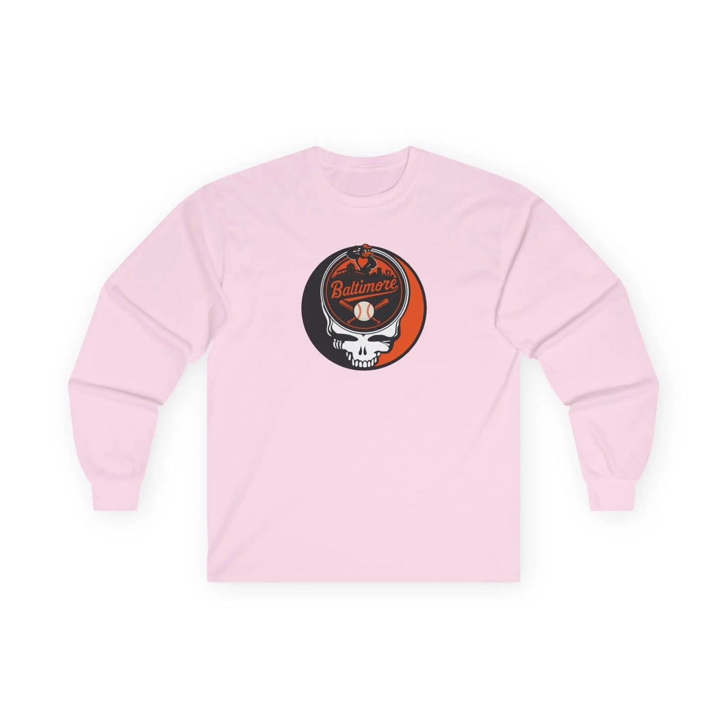 Grateful Dead Ultra-Cotton Long Sleeve Tee Baltimore Baseball Edition MLB