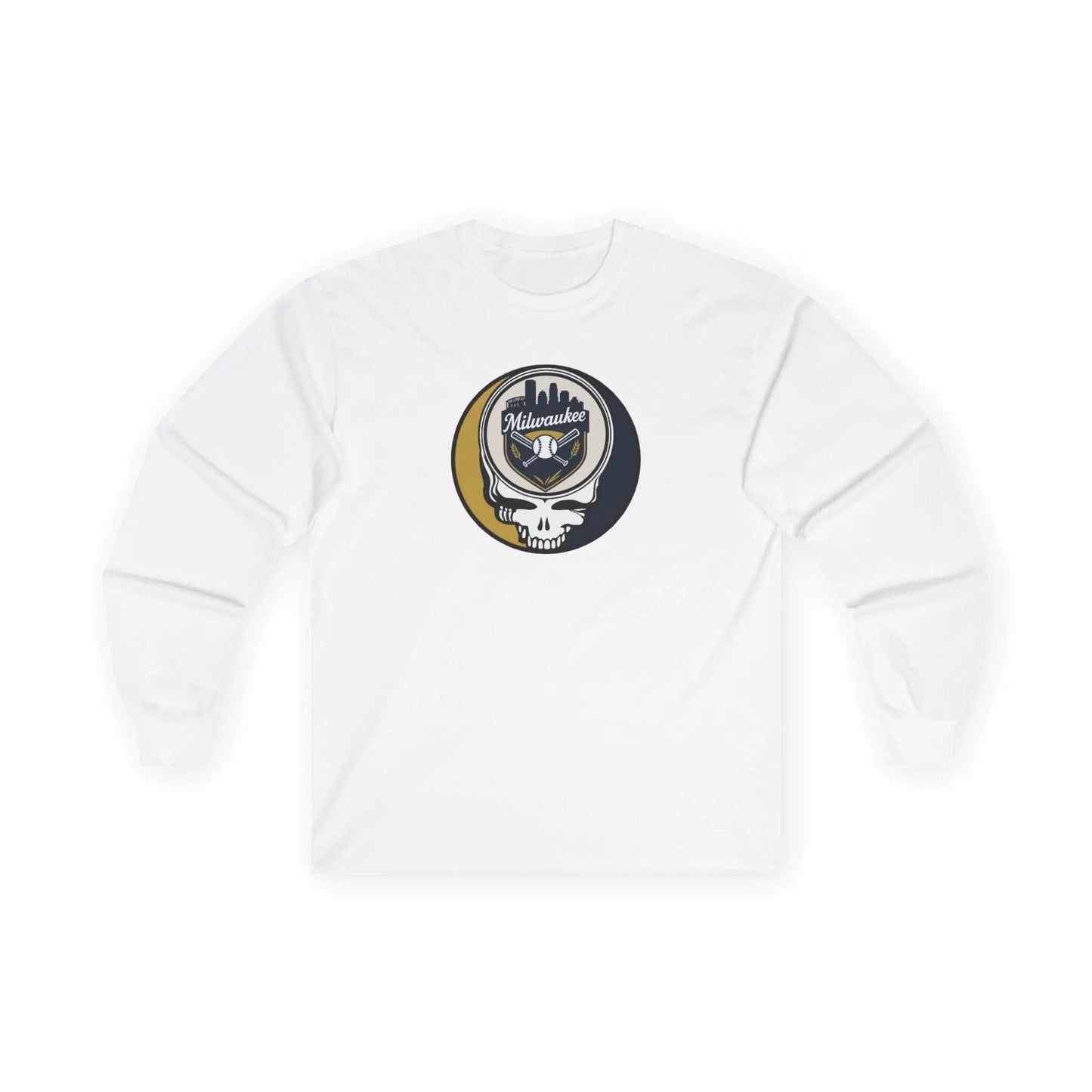 Classic Stealie Long Sleeve Tee Milwaukee Baseball Edition The Ballpark Collection MLB