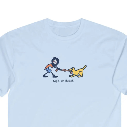 Grateful Dead Ultra-Cotton Long Sleeve Tee Life is dead. Jerry and His Best Friend