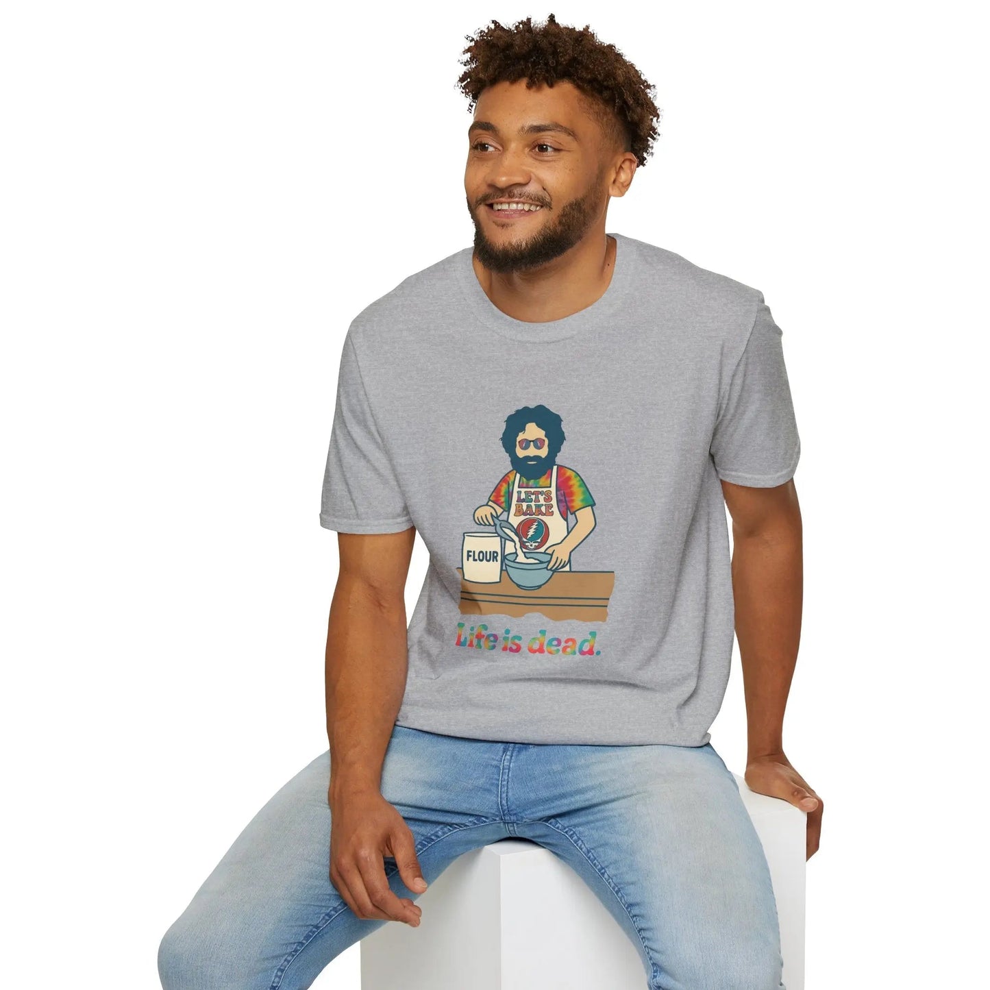 Life is Dead Jerry's Bakin' T-Shirt Unisex Soft-Style Tee