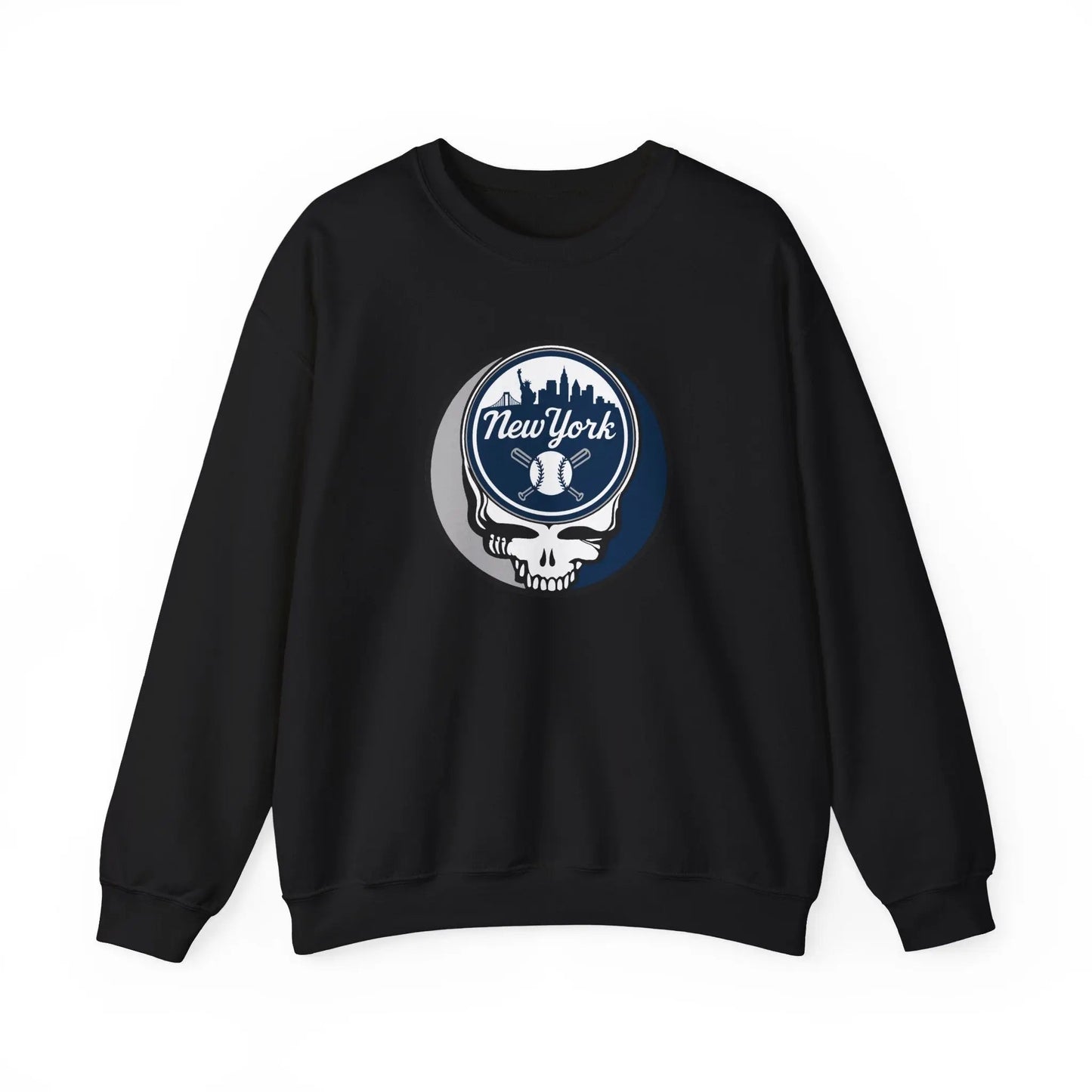 Grateful Dead Stealie New York Baseball Edition Crewneck Sweatshirt MLB