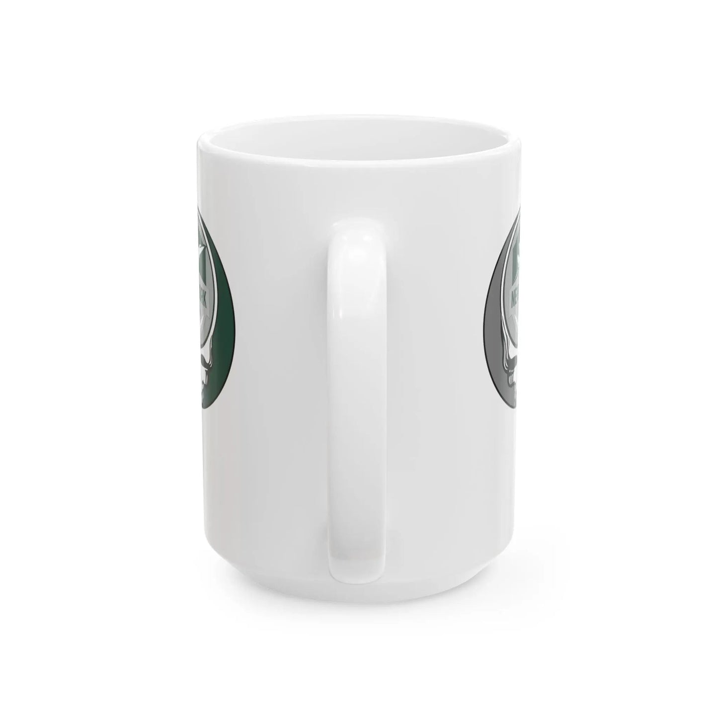 New York Jets Stealie Ceramic Coffee Mug Durable White Ceramic The Gridiron Collection