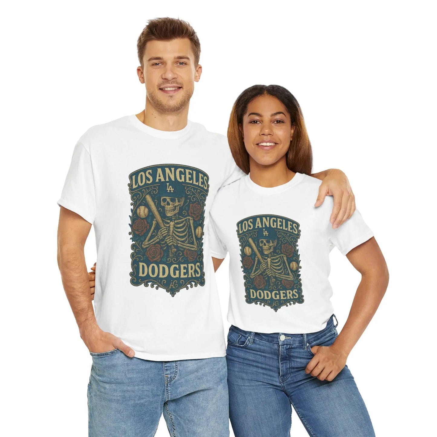 Los Angeles Baseball Edition Retro Poster Art T-shirt The Ballpark Collection