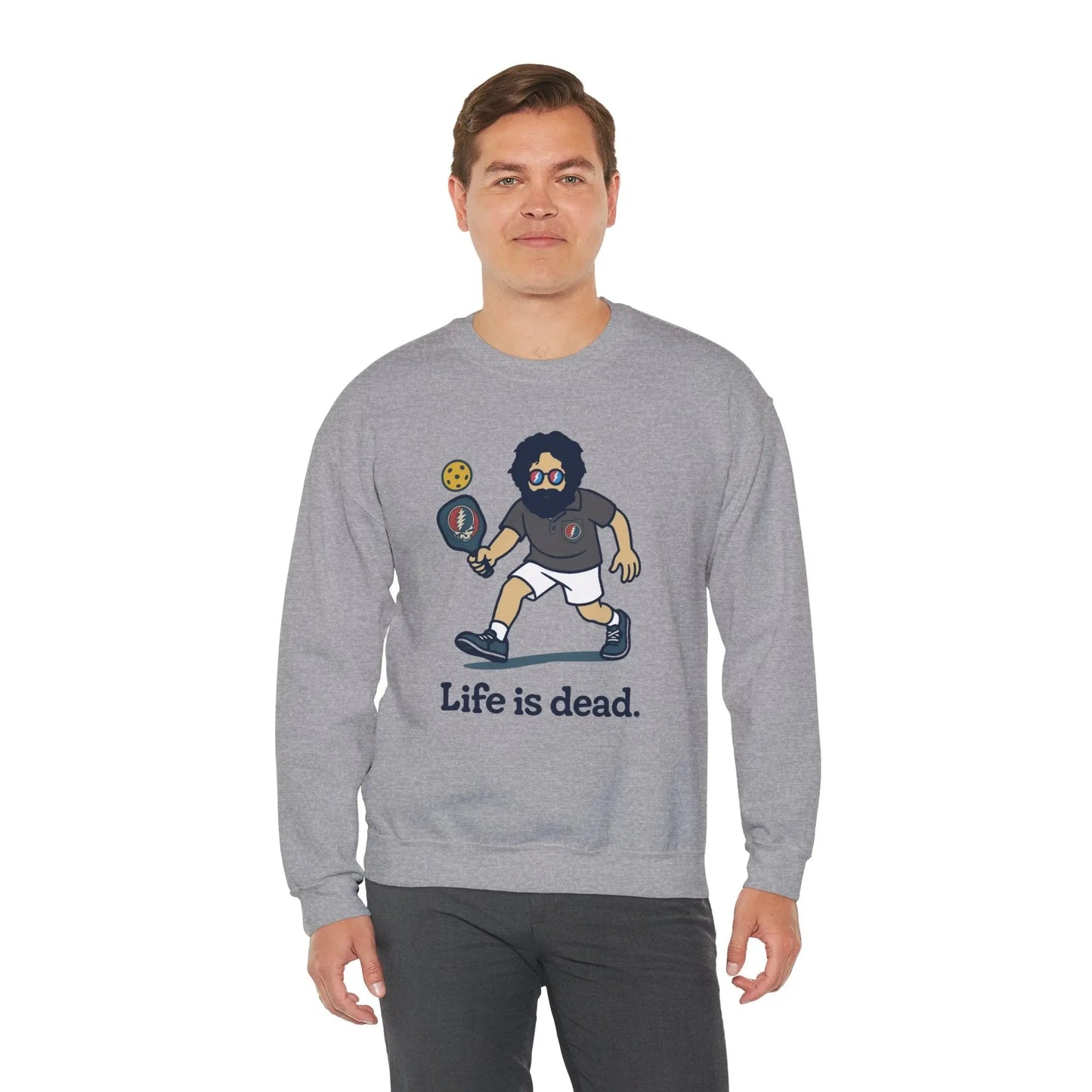 Jerry's in A Pickle | Life is dead. Crewneck Sweatshirt