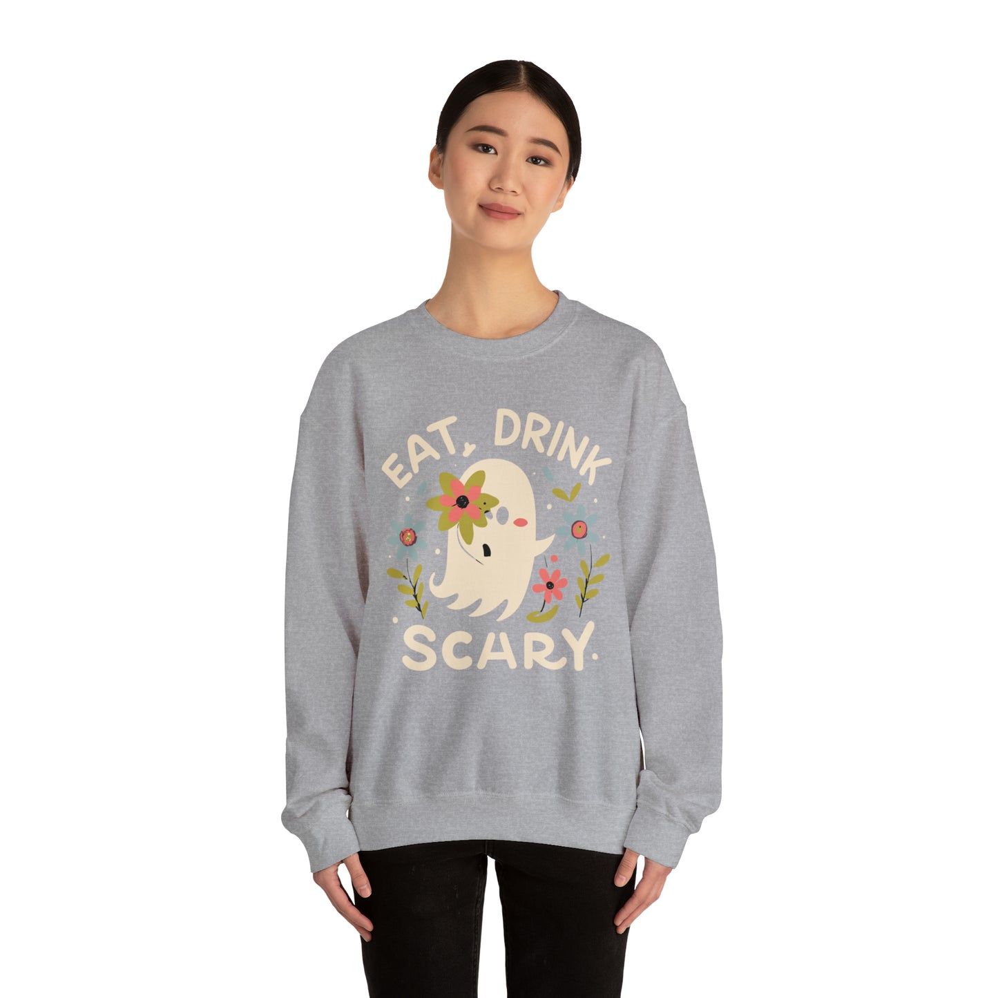 Halloween Eat, Drink Scary Spooky Sweatshirt, Spooky Season Halloween Sweatshirt, Halloween Costume, Spooky Sweatshirt, Halloween Gifts