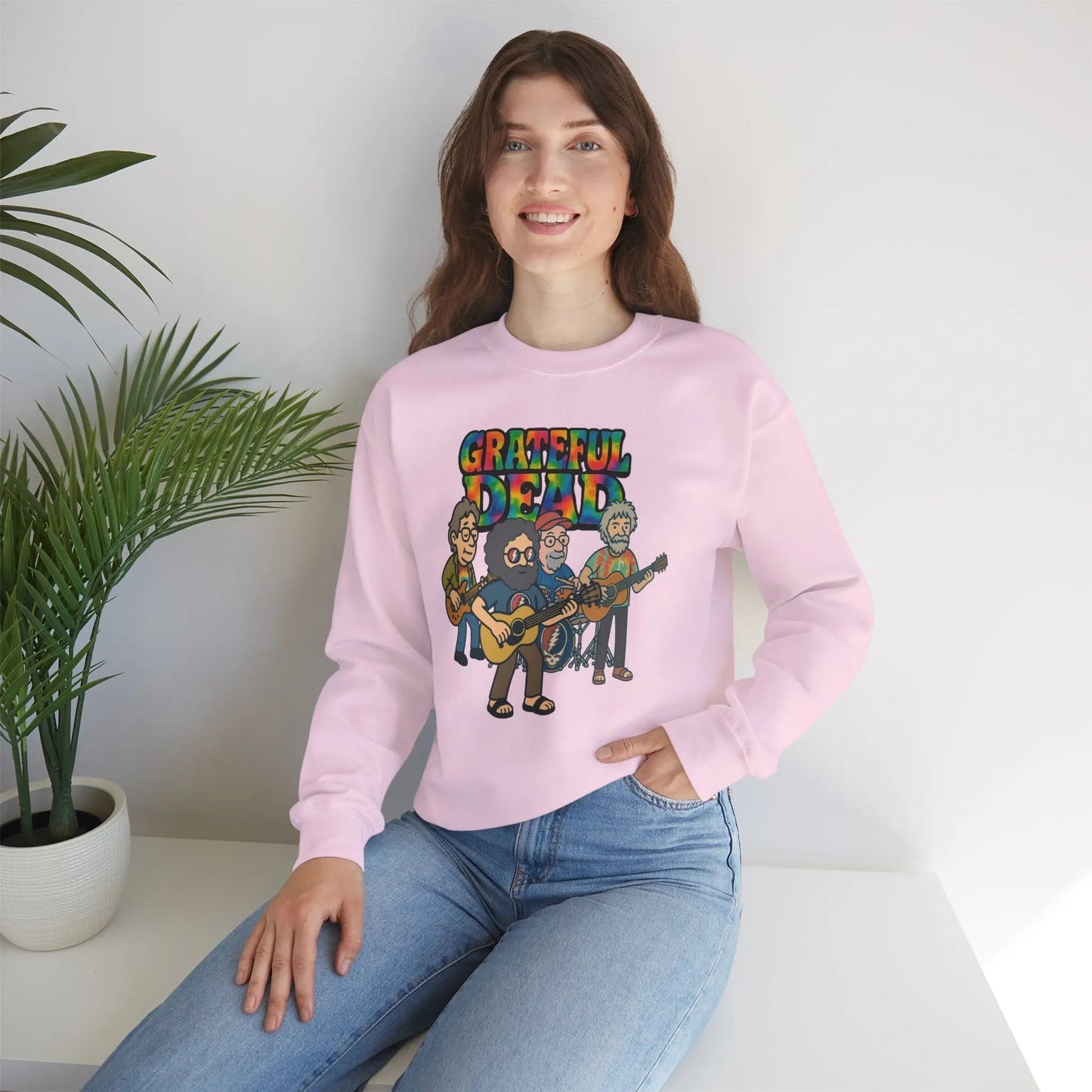 Life is dead. Crewneck Sweatshirt Heavy Blend Unisex Jerry and The Band