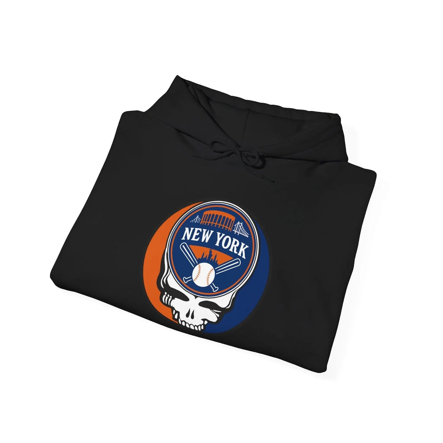 New York Baseball Edition Stealie Grateful Dead Unisex Heavy Blend Hoodie MLB