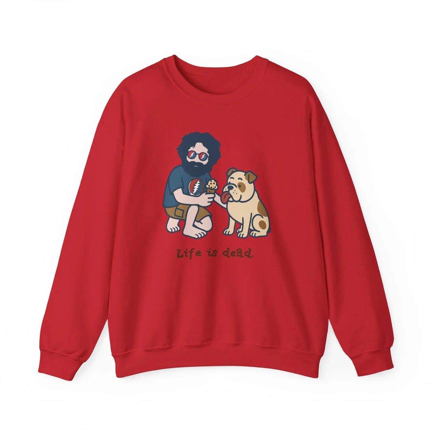 Crewneck Sweatshirt Heavy Blend Jerry and Frank Are Sharin' Life is dead.