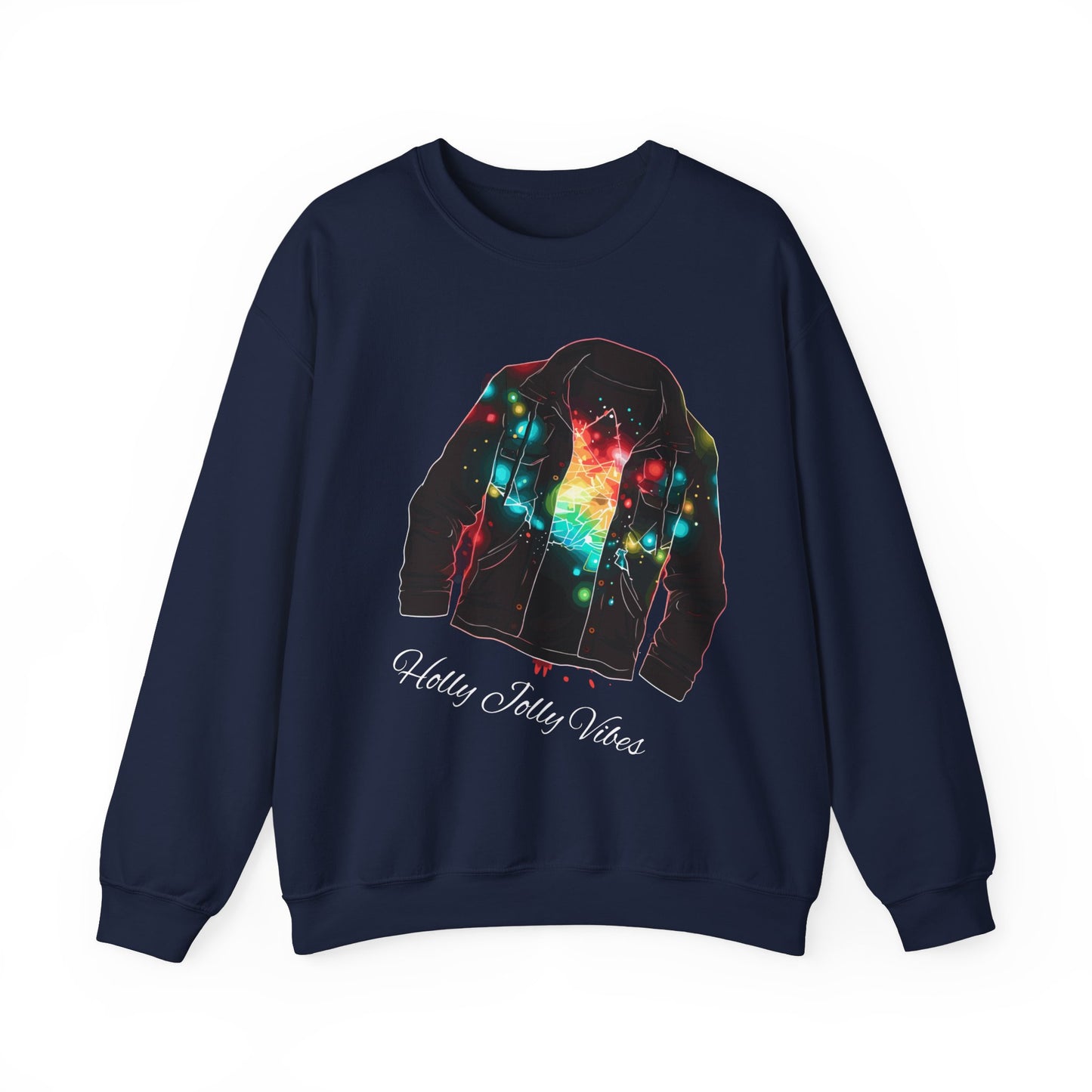 Holly Jolly Vibes Christmas Shirt Unisex Sweatshirt Gildan