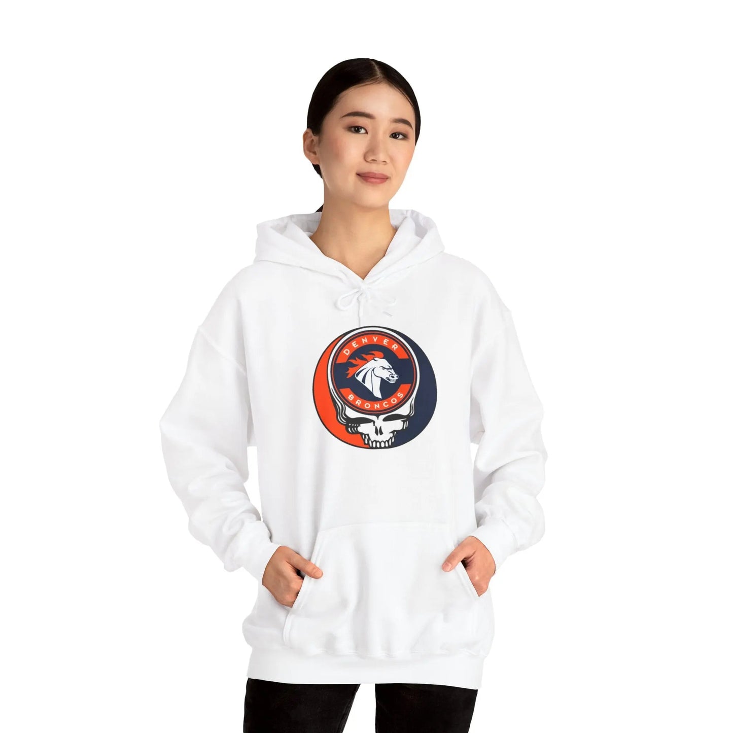 Denver Broncos Grateful Dead Hooded Sweatshirt The Gridiron Collection