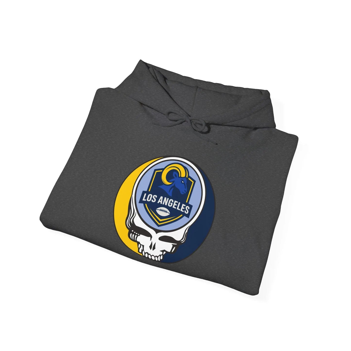 Los Angeles Rams Stealie Grateful Dead Hooded Sweatshirt NFL The Gridiron Collection