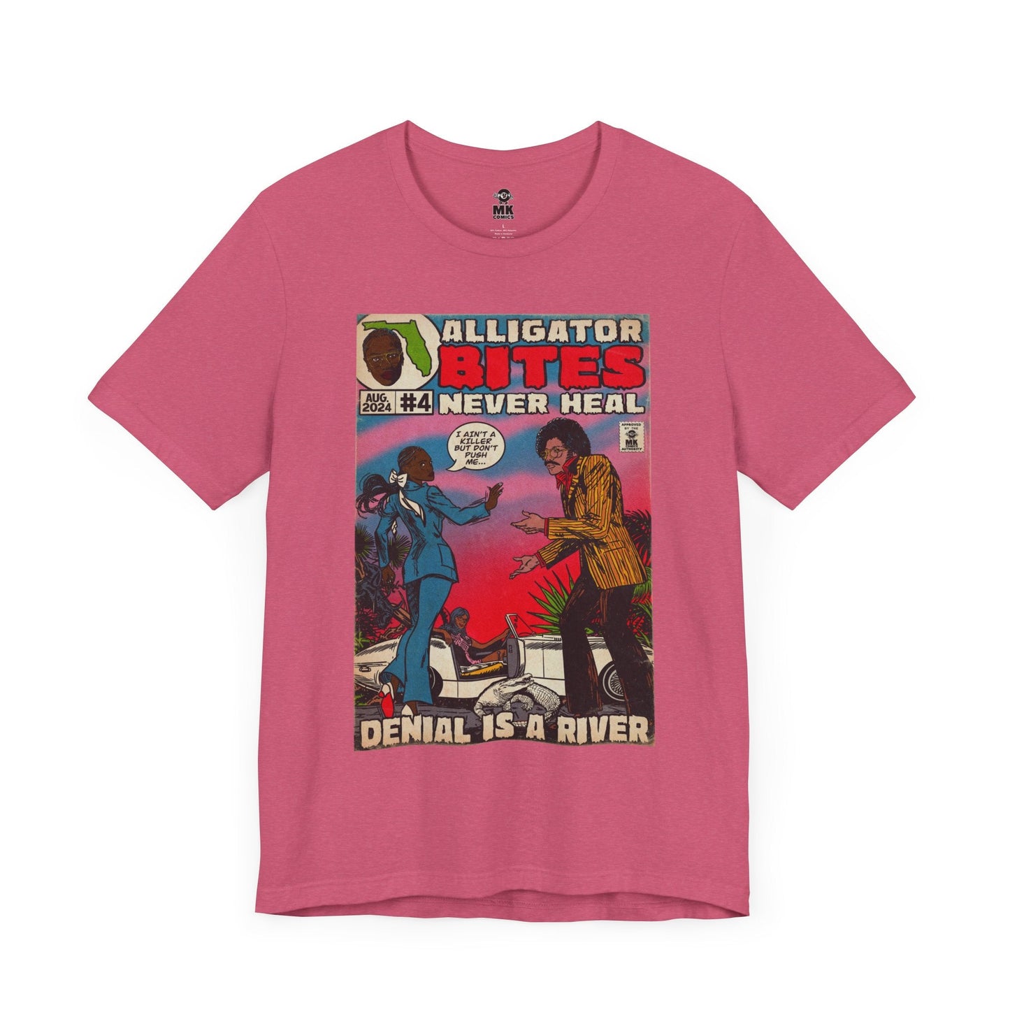 Denial is a River - Alligator Bites Unisex Jersey Short Sleeve Tee