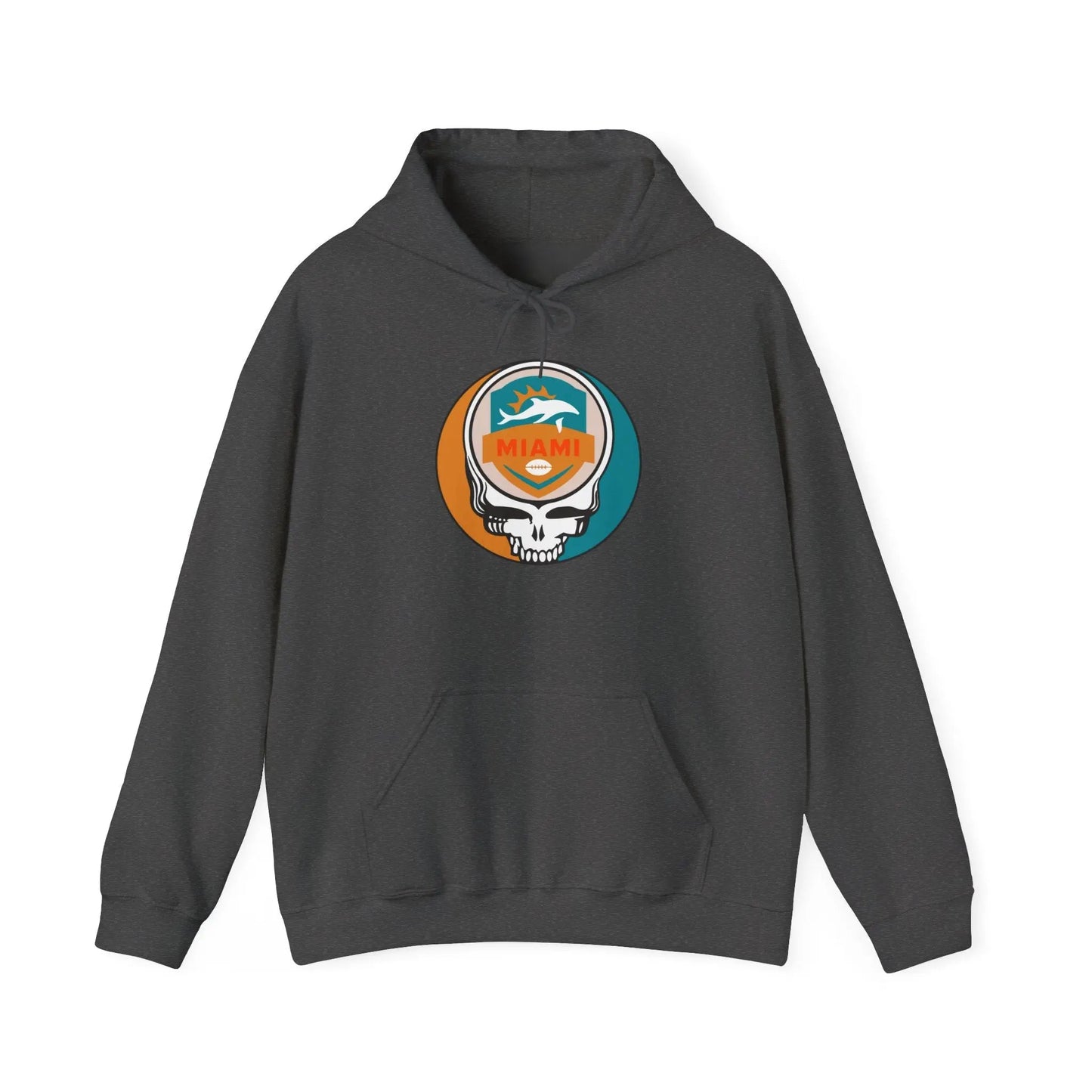 Miami Dolphins Stealie Grateful Dead Hooded Sweatshirt NFL The Gridiron Collection