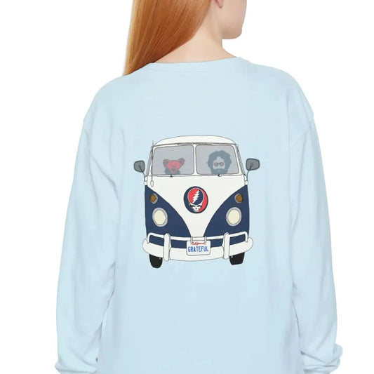Jerry's Takin' The Bus Garment-dyed Long Sleeve T-Shirt Vineyard Collection
