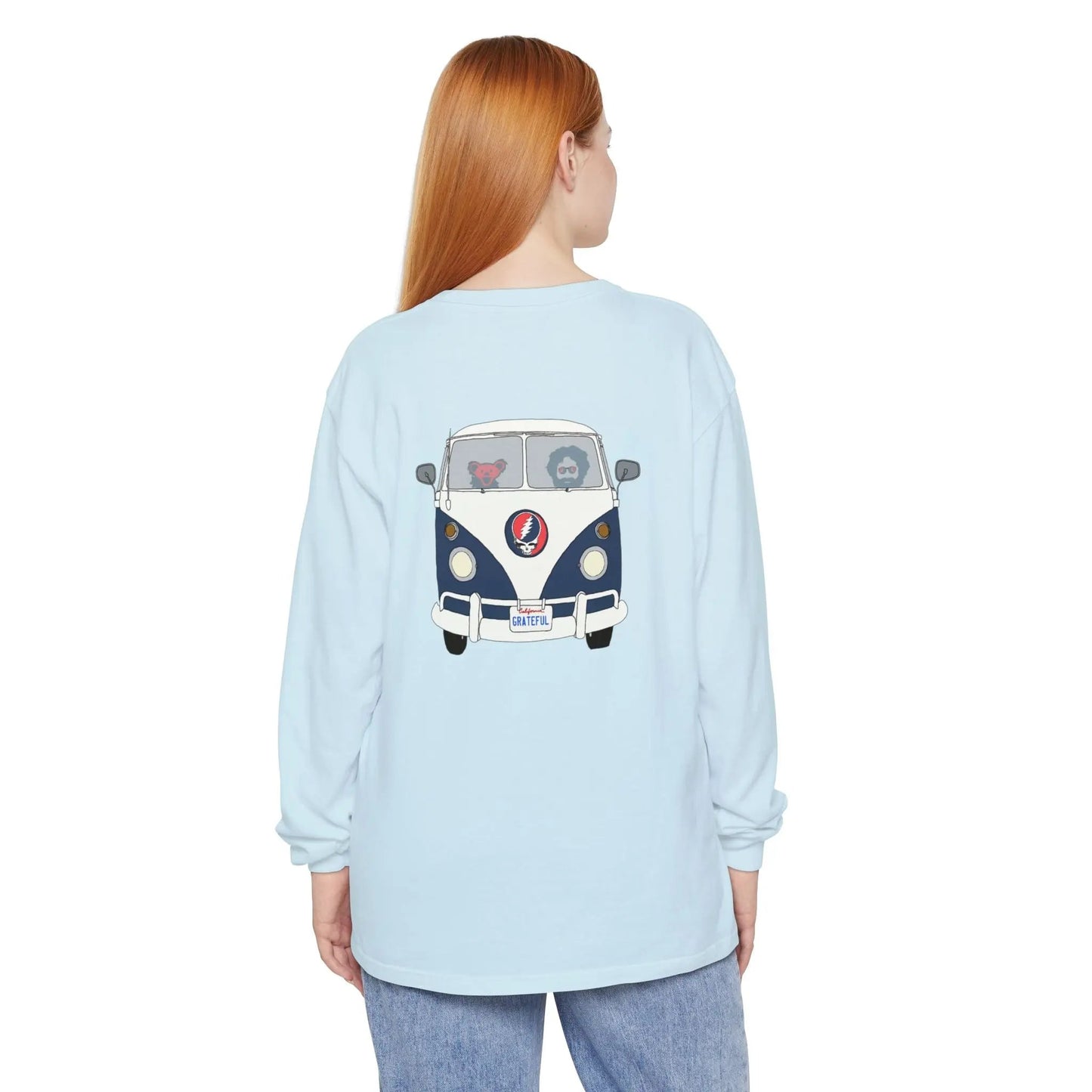 Jerry's Takin' The Bus Garment-dyed Long Sleeve T-Shirt Vineyard Collection