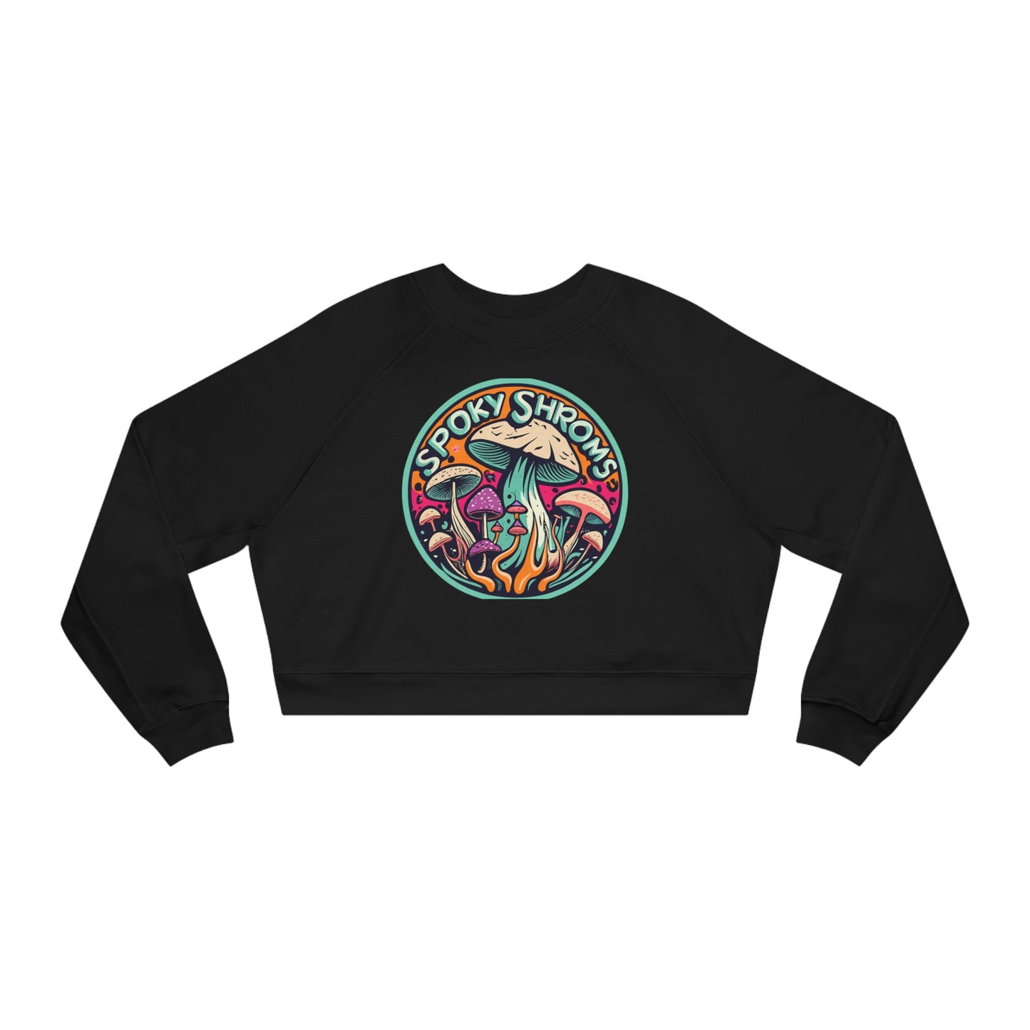 Spooky Shrooms Fungi Frights Eerie Looking Mushrooms Sweatshirt, Unique Mushroom Costume & Spooky Season Halloween Sweatshirt
