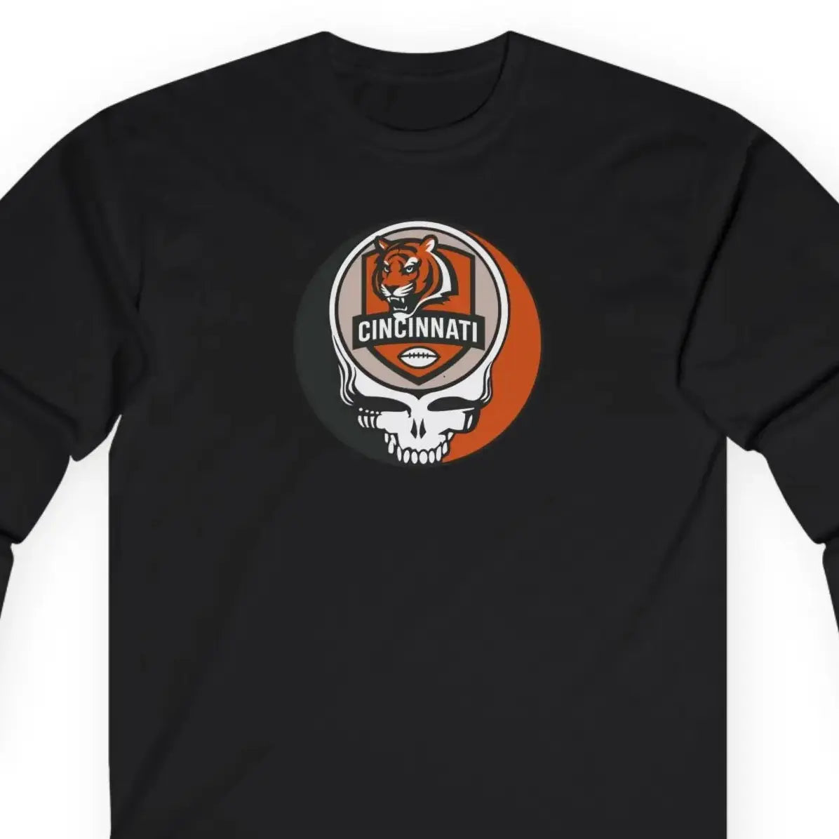 Grateful Dead Ultra Cotton Long Sleeve Tee Cincinnati Bengals The Gridiron Collection