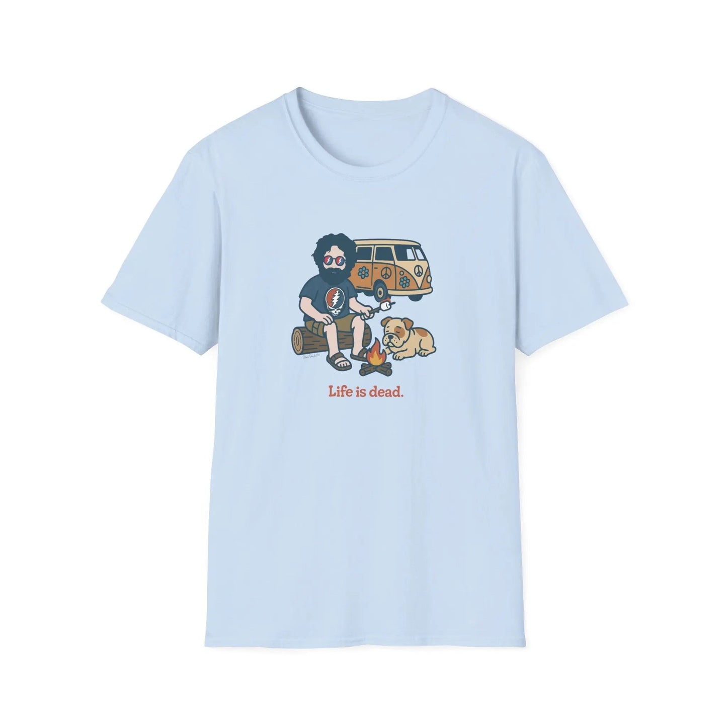 Grateful Dead Life is Dead Soft-Style T-Shirt Campin' Jerry