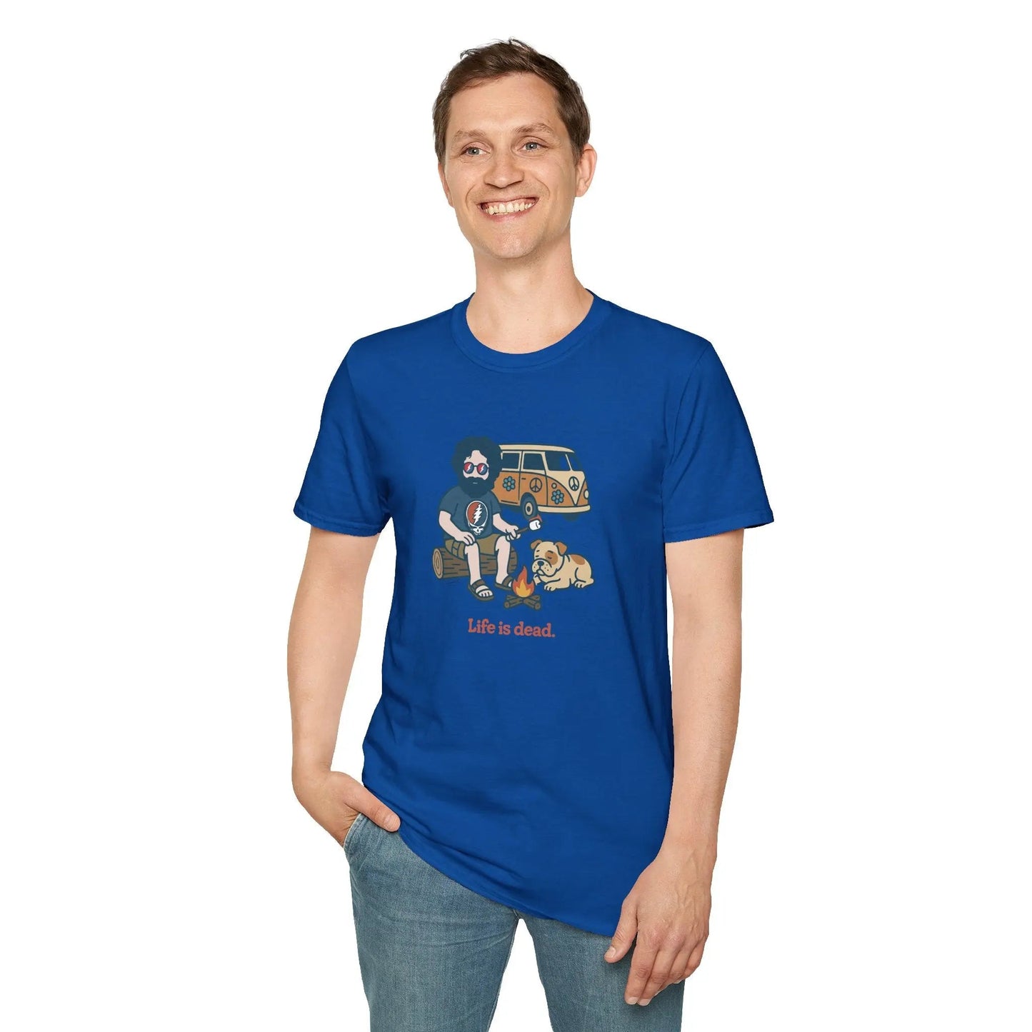 Grateful Dead Life is Dead Soft-Style T-Shirt Campin' Jerry