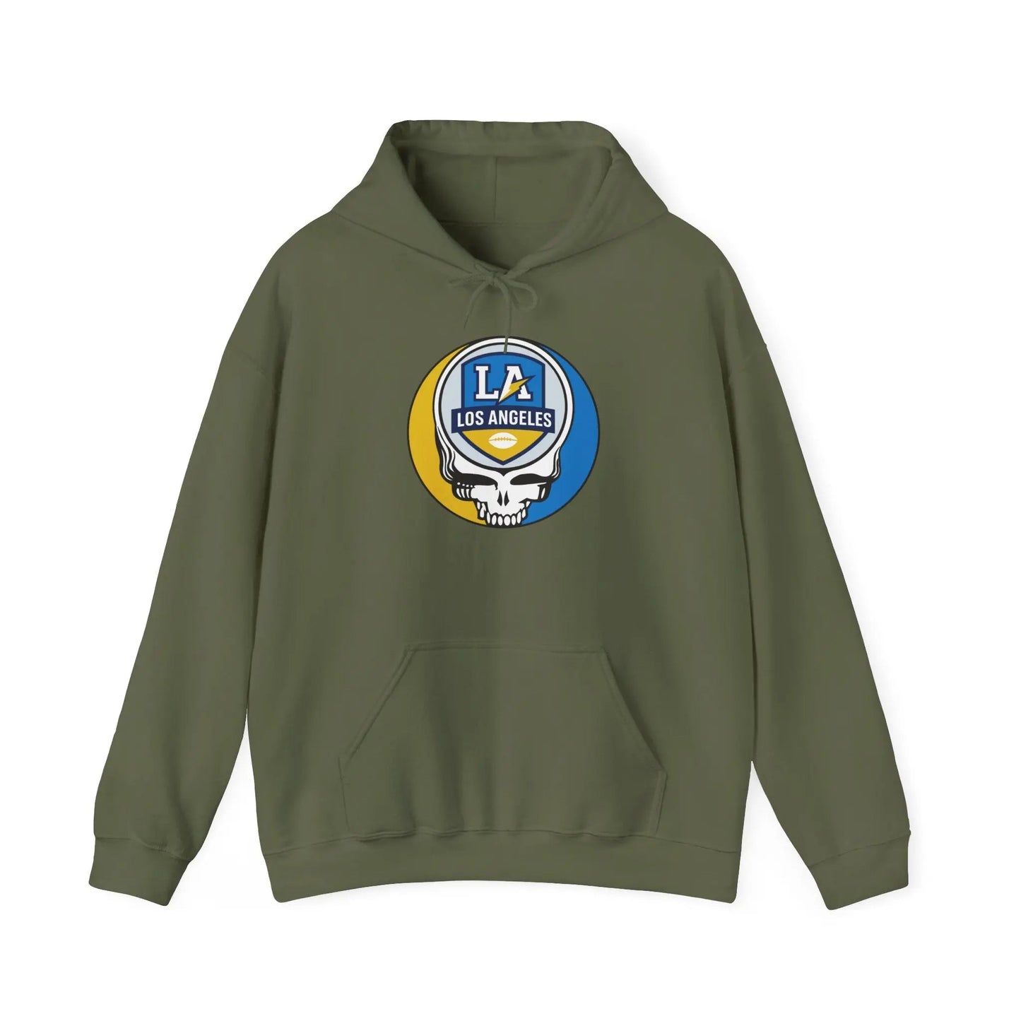 Los Angeles Chargers Stealie Grateful Dead Hooded Sweatshirt NFL The Gridiron Collection