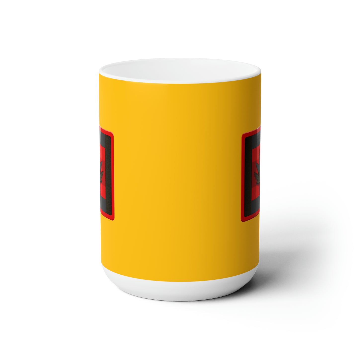 Canada maple leaf Yellow Christmas Ceramic Mug 15oz
