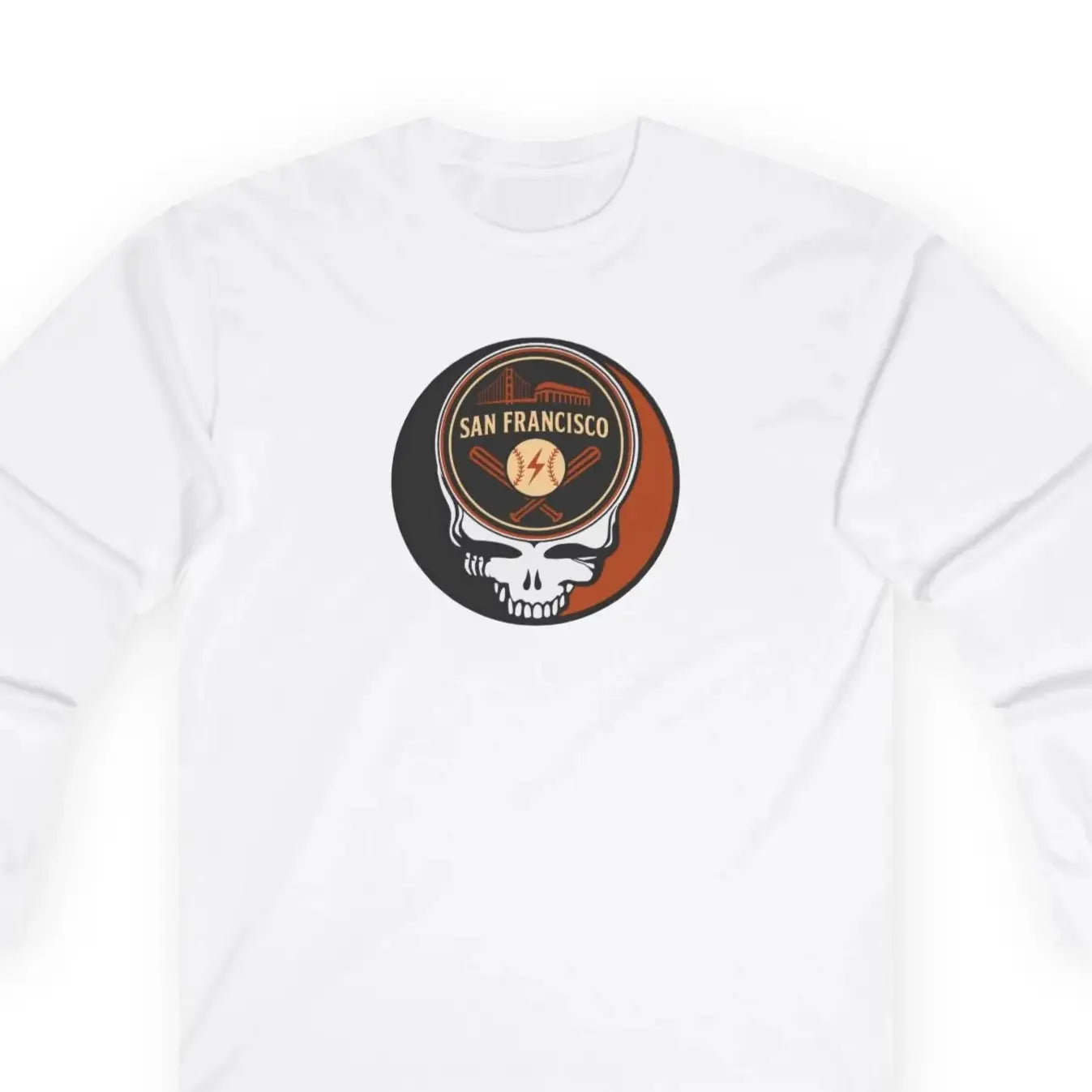 San Francisco Baseball Edition Classic Stealie Long Sleeve Tee Ultra Cotton MLB