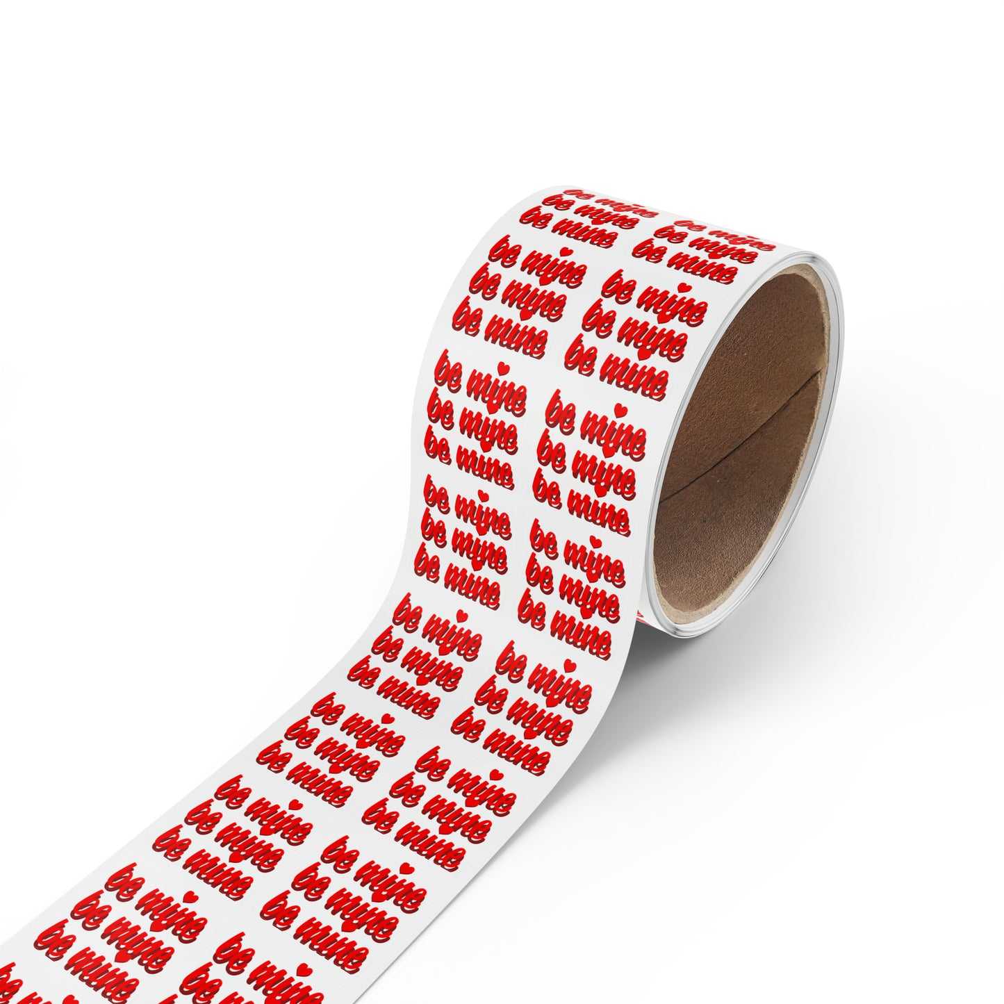 Valentine's day Be mine Square Sticker Label Roll