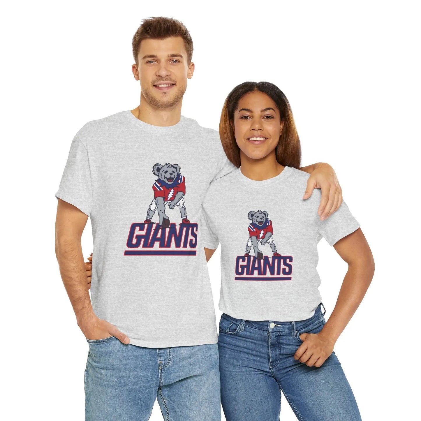 New York Giants Dancing Bear Grateful Dead T-Shirt The Gridiron Collection