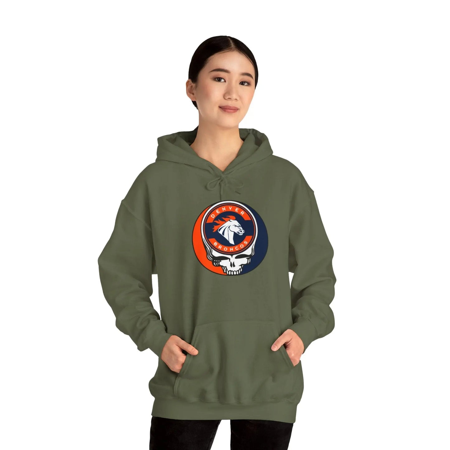Denver Broncos Grateful Dead Hooded Sweatshirt The Gridiron Collection