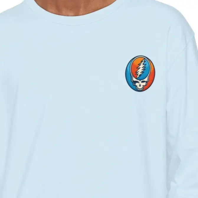 Twisted Stealie Garment-dyed Long Sleeve T-Shirt Vineyard Collection