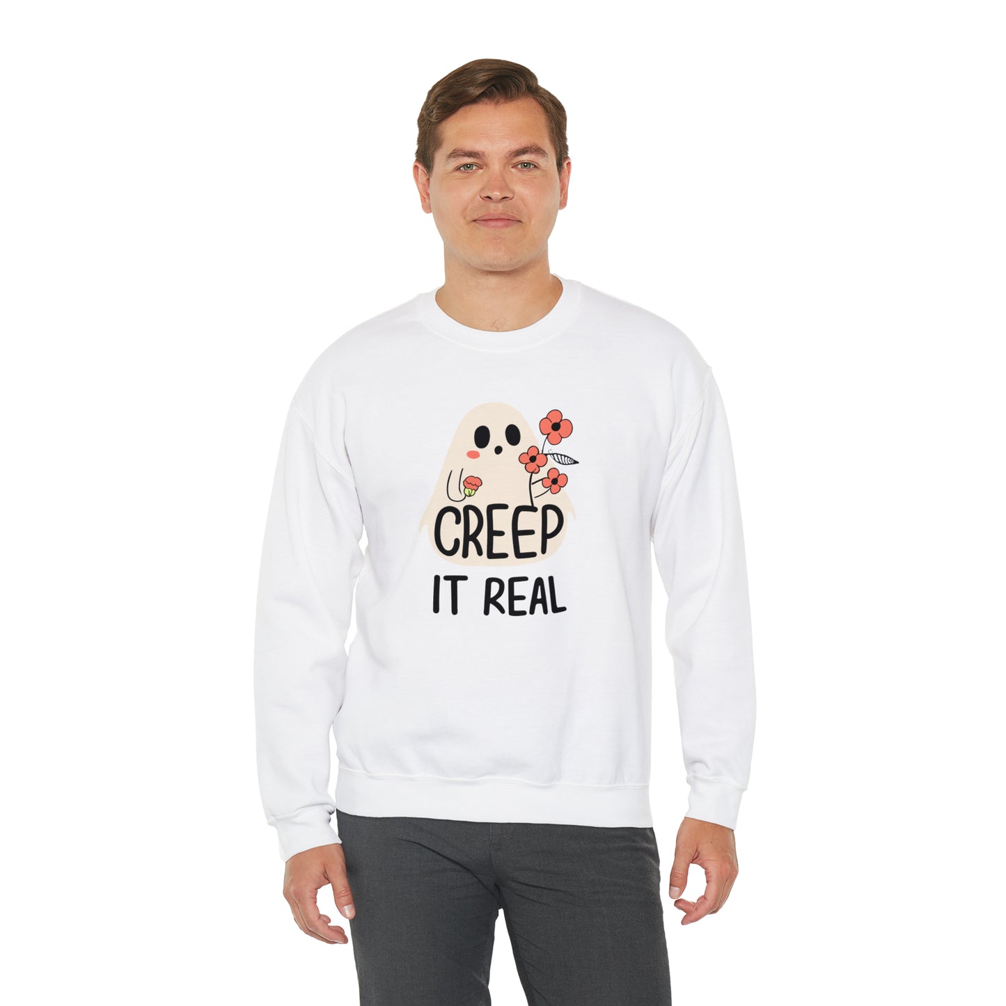 Creep It Real Spooky Sweatshirt, Spooky Season Halloween Sweatshirt, Halloween Costume, Spooky Sweatshirt, Halloween Gifts