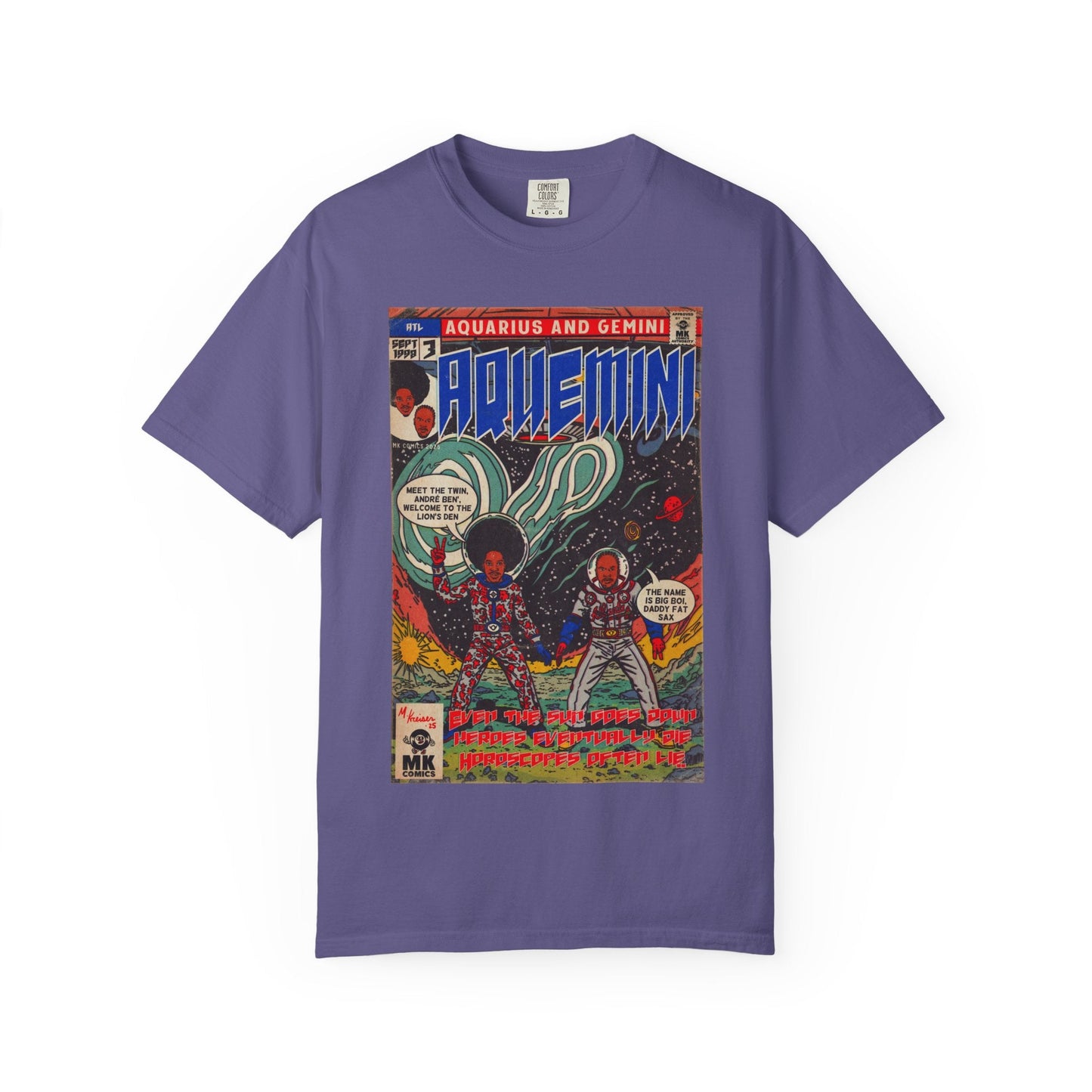 Aquemini - Comic Book Art - Unisex Comfort Colors T-shirt