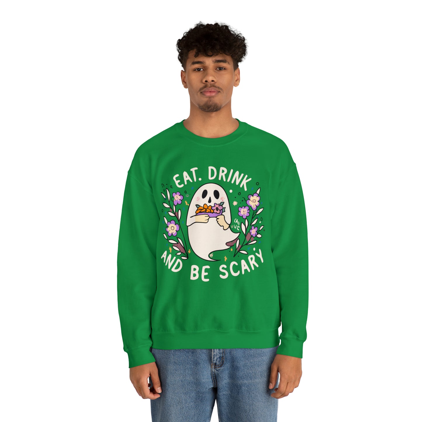 Halloween Eat, Drink and Be Scary Spooky Sweatshirt, Spooky Season Halloween Sweatshirt, Winter Sweatshirt, Spooky Sweatshirt, Halloween Gifts