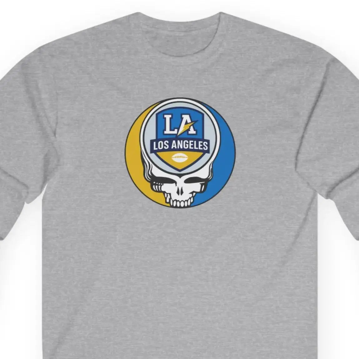 Grateful Dead Ultra Cotton Long Sleeve Tee Los Angeles Chargers The Gridiron Collection