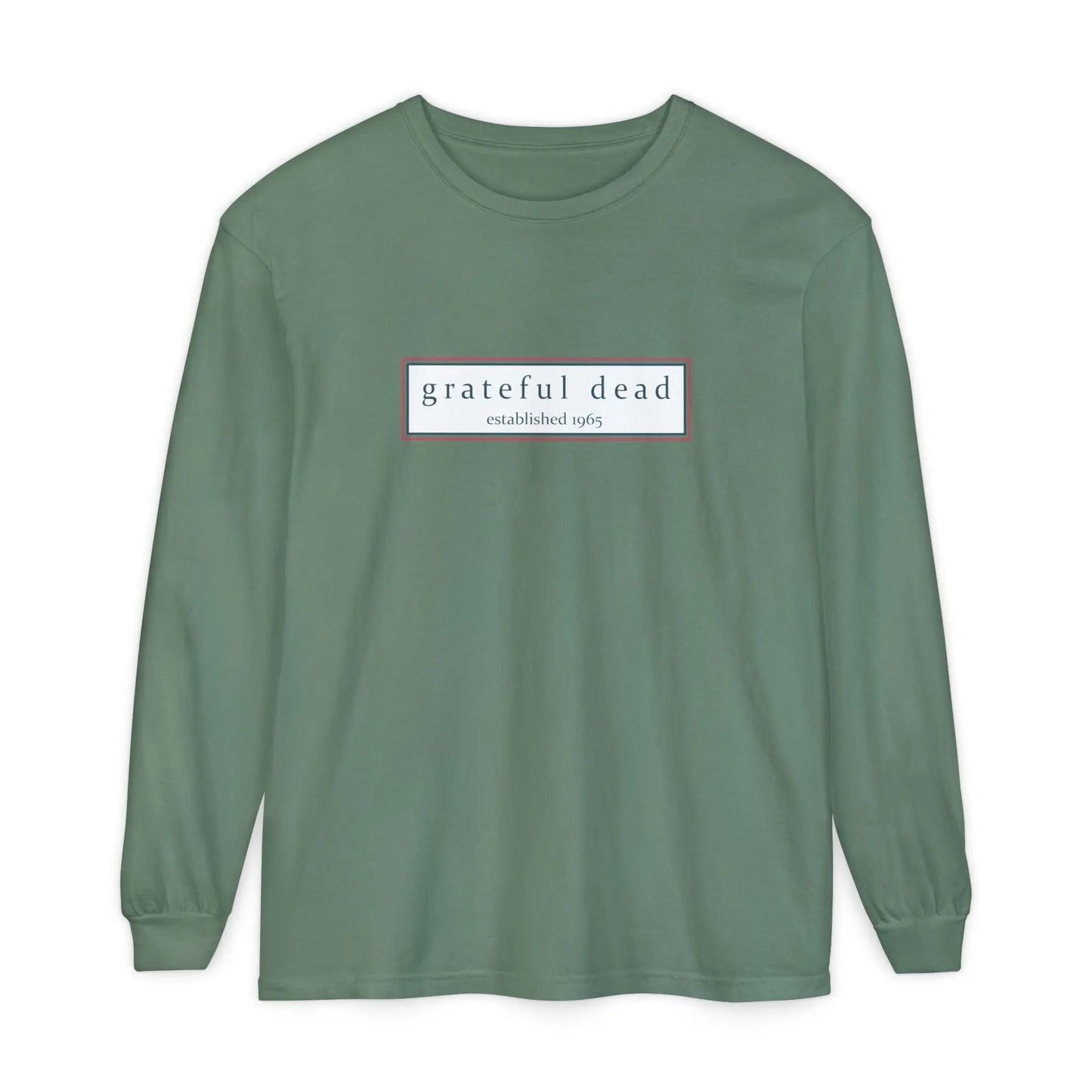 Garment-Dyed Long Sleeve T-Shirt Two-Sided The Do-Dah Man Vineyard Collection