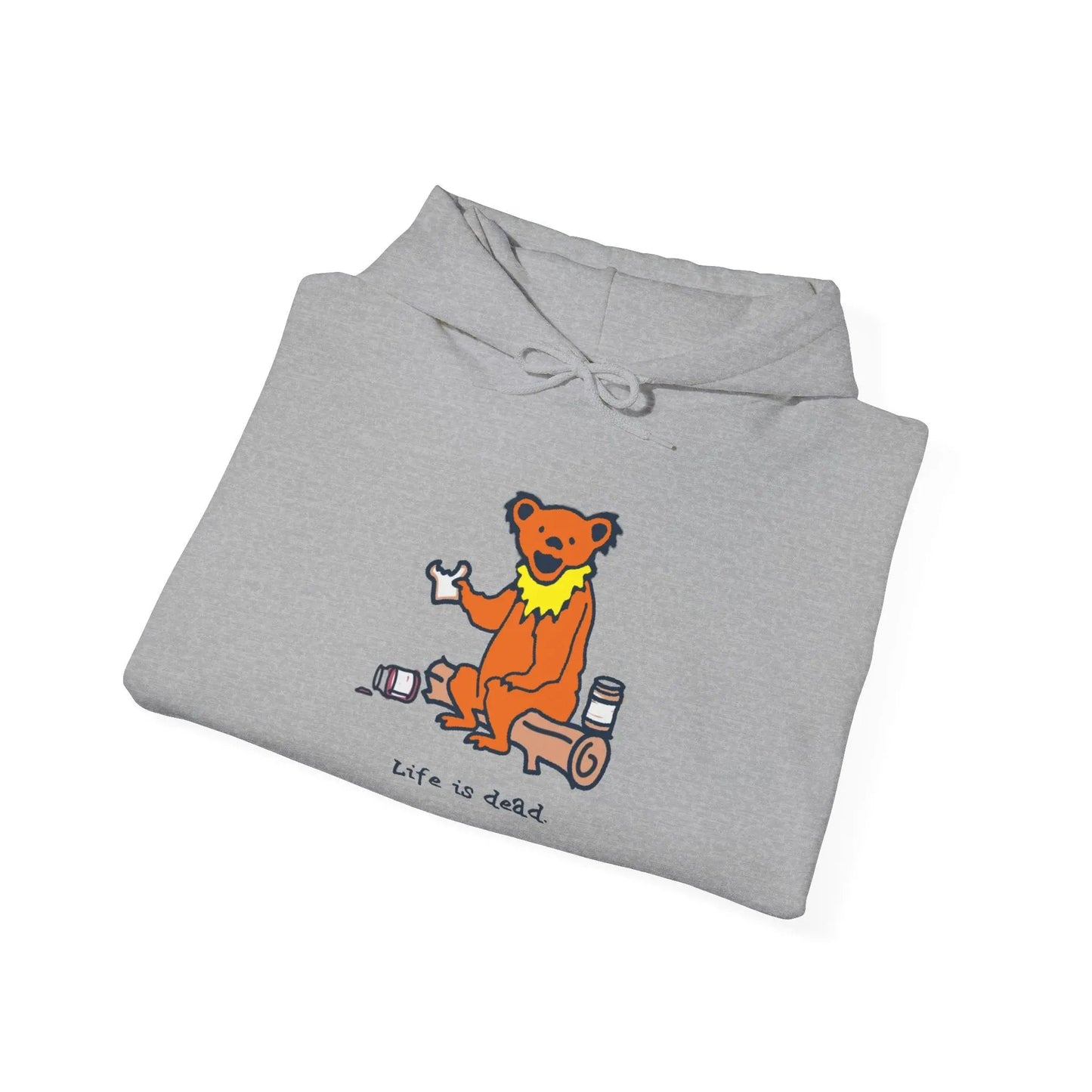 Life is dead Snackin' Bear Unisex Hoodie Grateful Dead