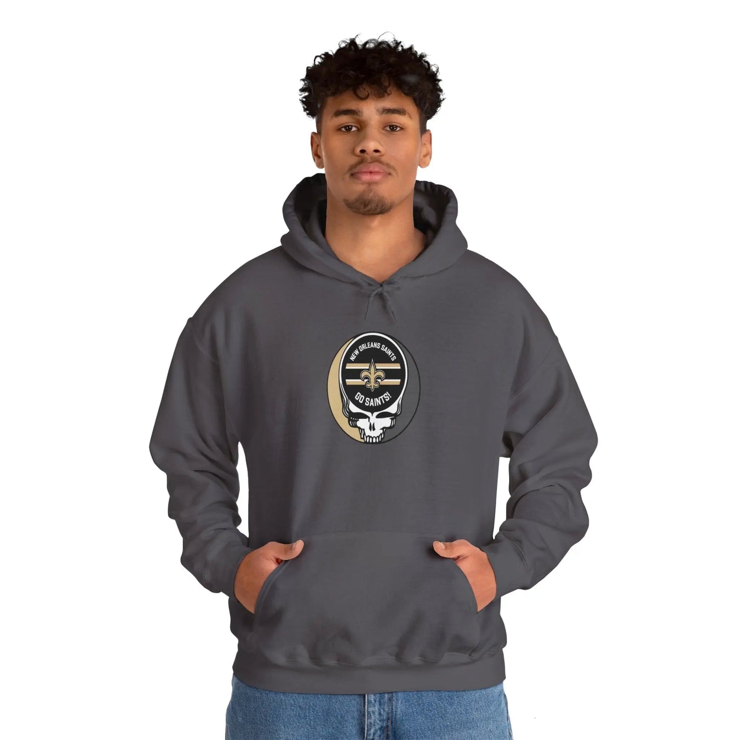 New Orleans Saints Grateful Dead Hooded Sweatshirt The Gridiron Collection