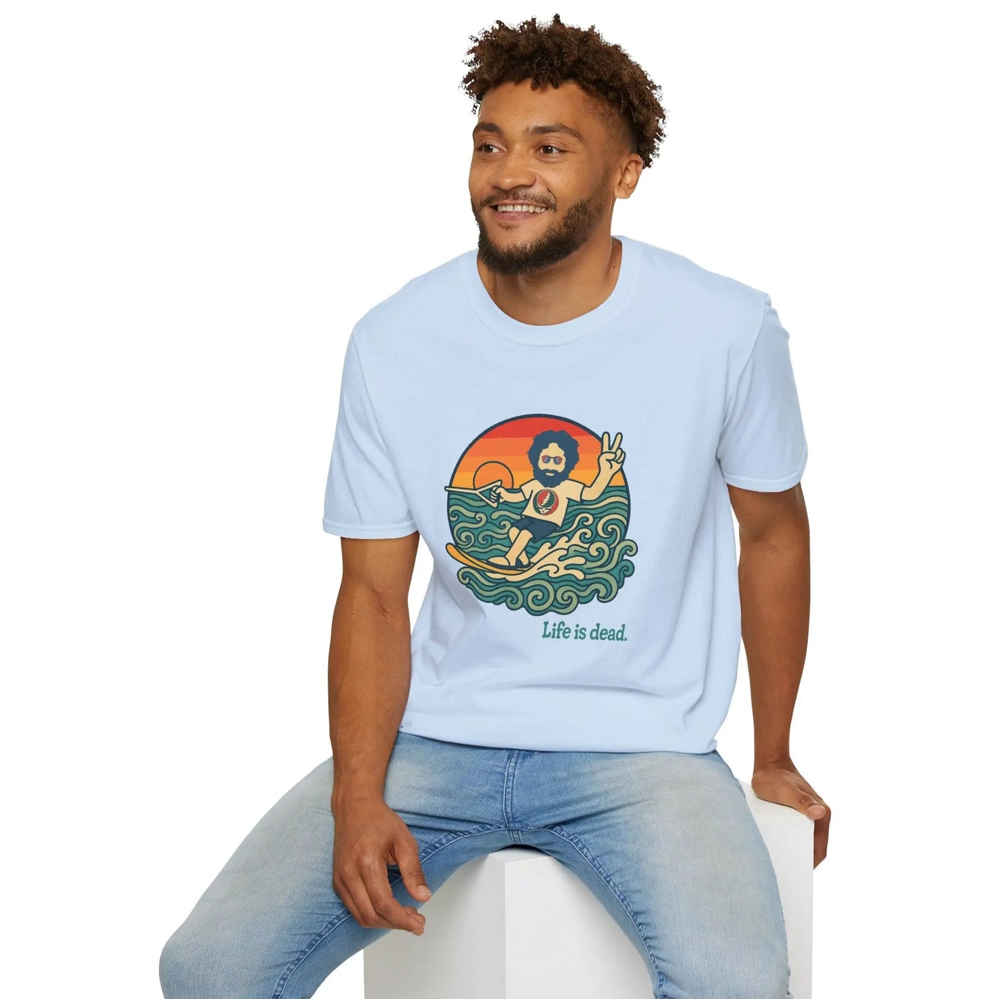 Life is Dead Jerry's Ridin' The Wake T-Shirt Grateful Dead