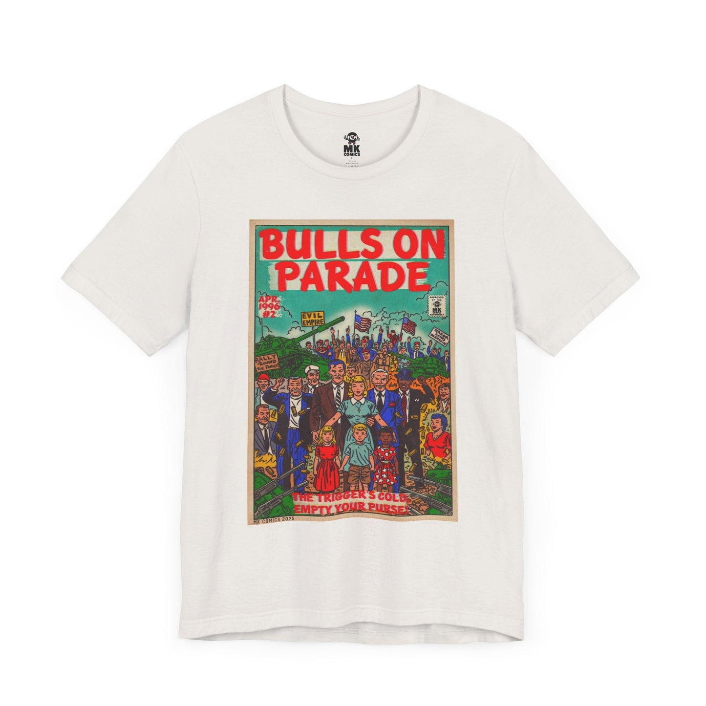 Jersey Short Sleeve Tee Lightweight Airlume Cotton Bulls Parade Bella+Canvas