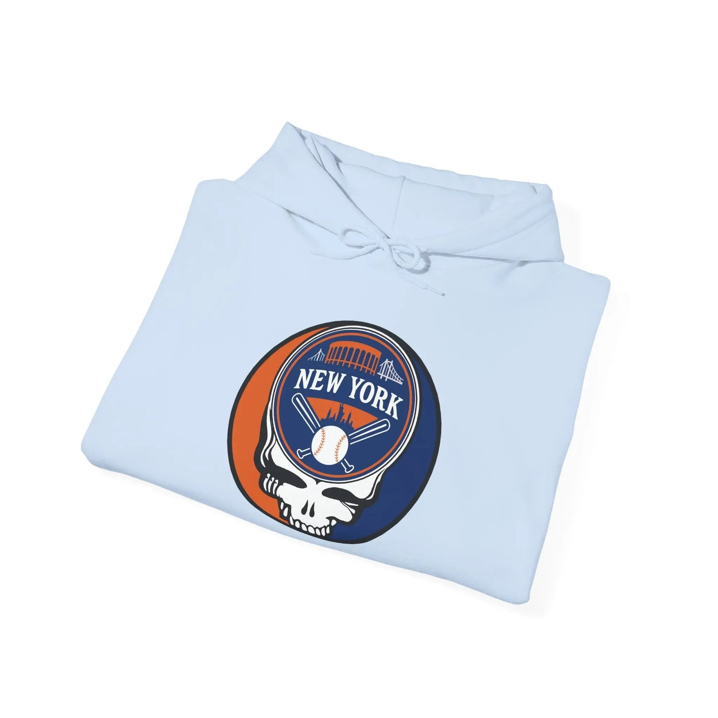 New York Baseball Edition Stealie Grateful Dead Unisex Heavy Blend Hoodie MLB