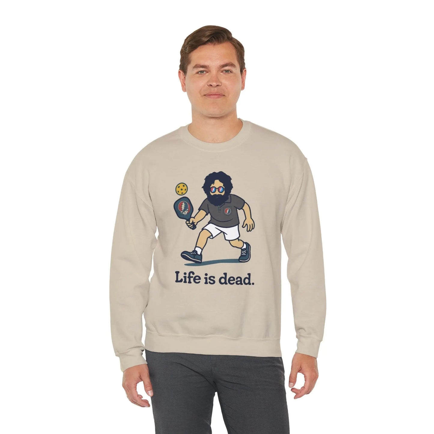 Jerry's in A Pickle | Life is dead. Crewneck Sweatshirt