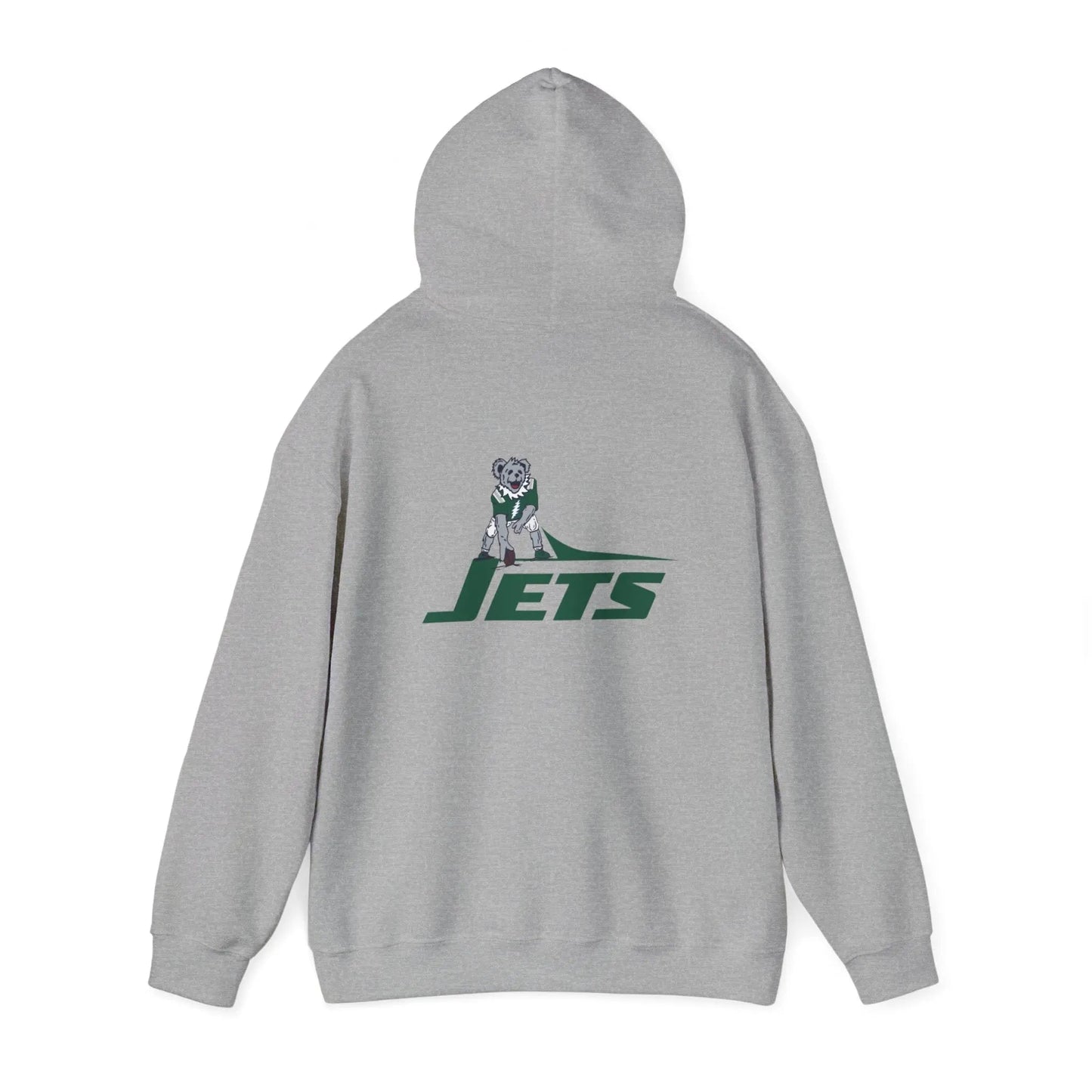New York Jets Dancing Bear Unisex Hoodie Two-Sided The Gridiron Collection
